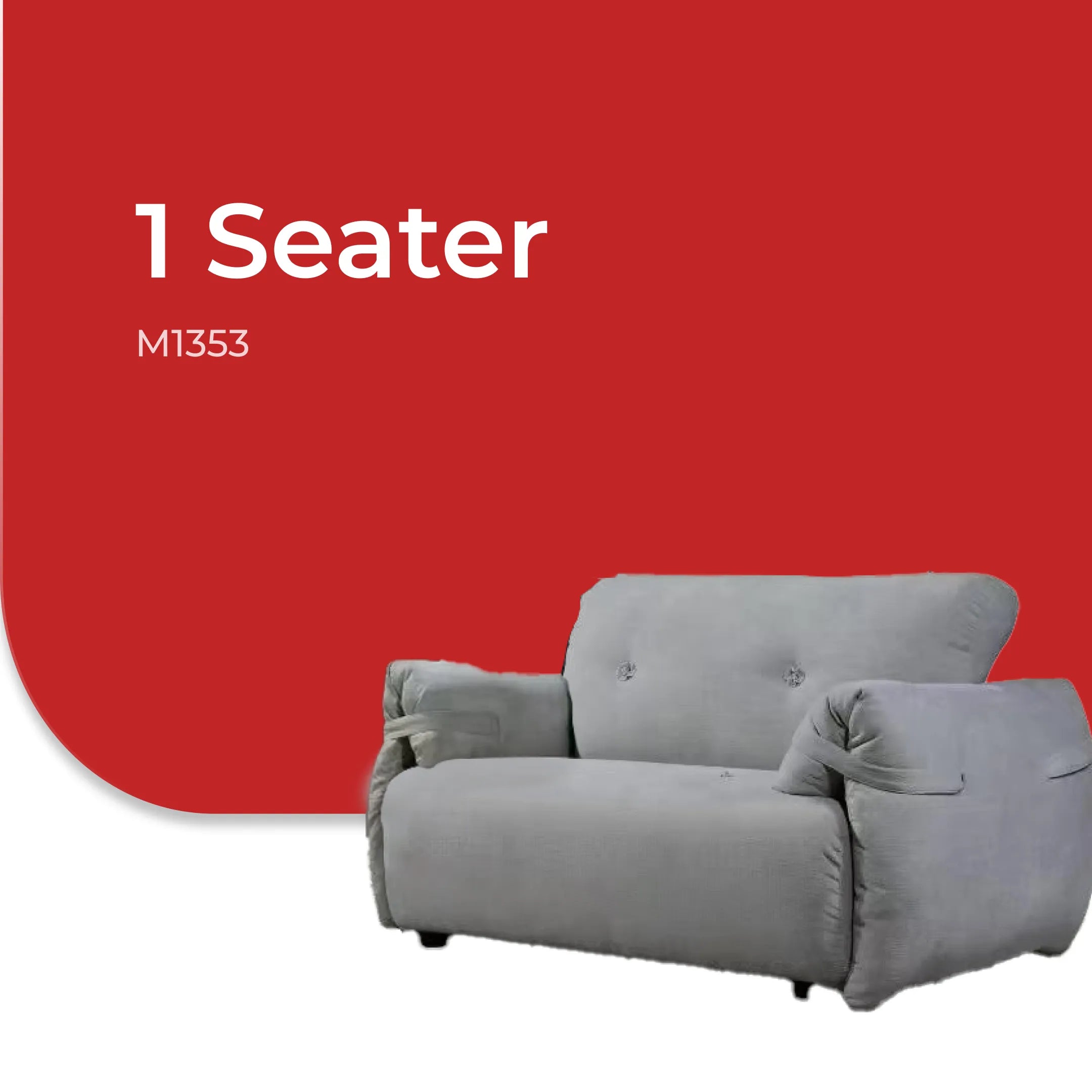 Goodnite Fabric Sofa (M1353), 1 Seater/ 2 Seater/ 3 Seater/ 5 Years Warranty
