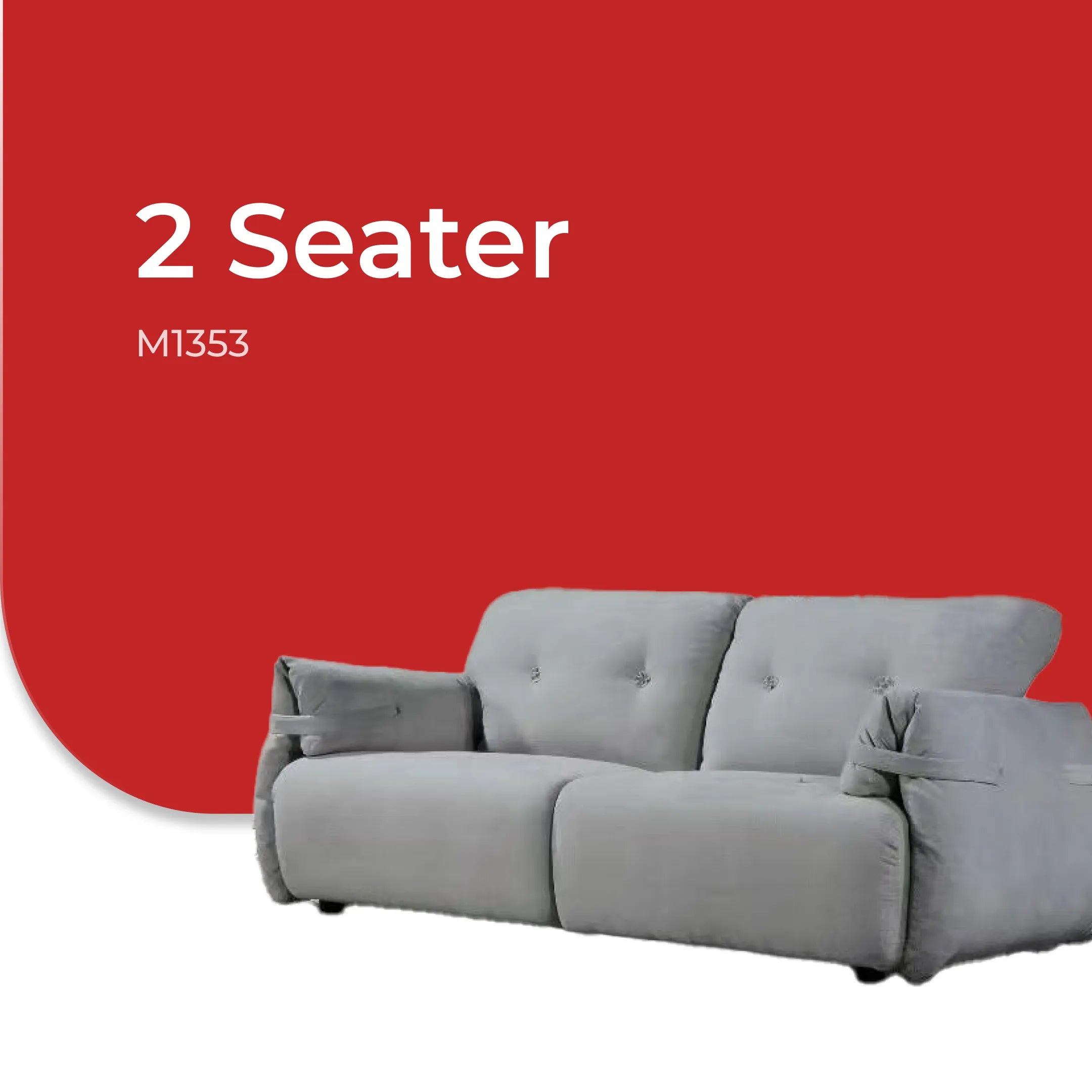 Goodnite Fabric Sofa (M1353), 1 Seater/ 2 Seater/ 3 Seater/ 5 Years Warranty