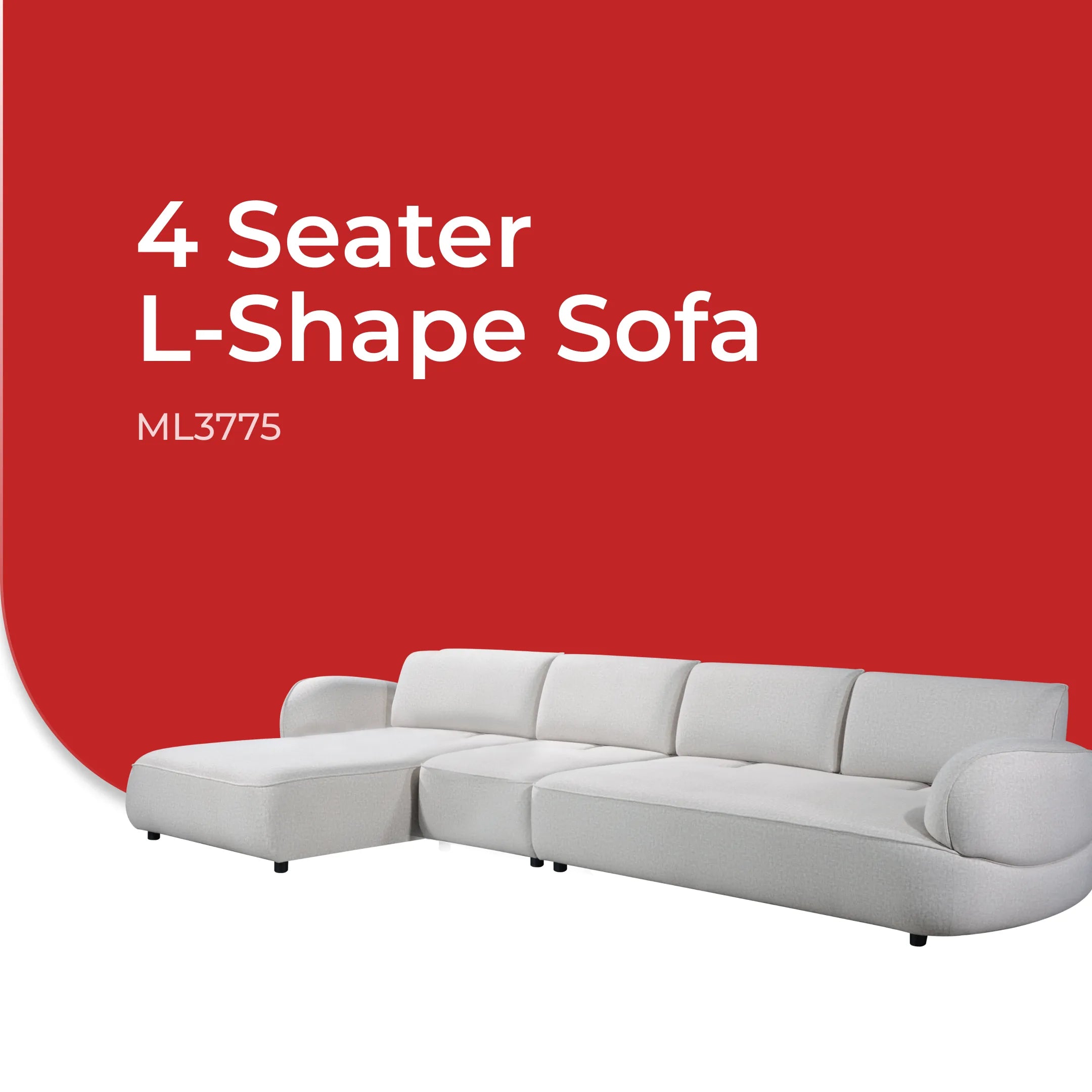 Goodnite Fabric Sofa (ML3775), L-Shape/ 1 Seater/ 2 Seater/ 3 Seater/ 5 Years Warranty