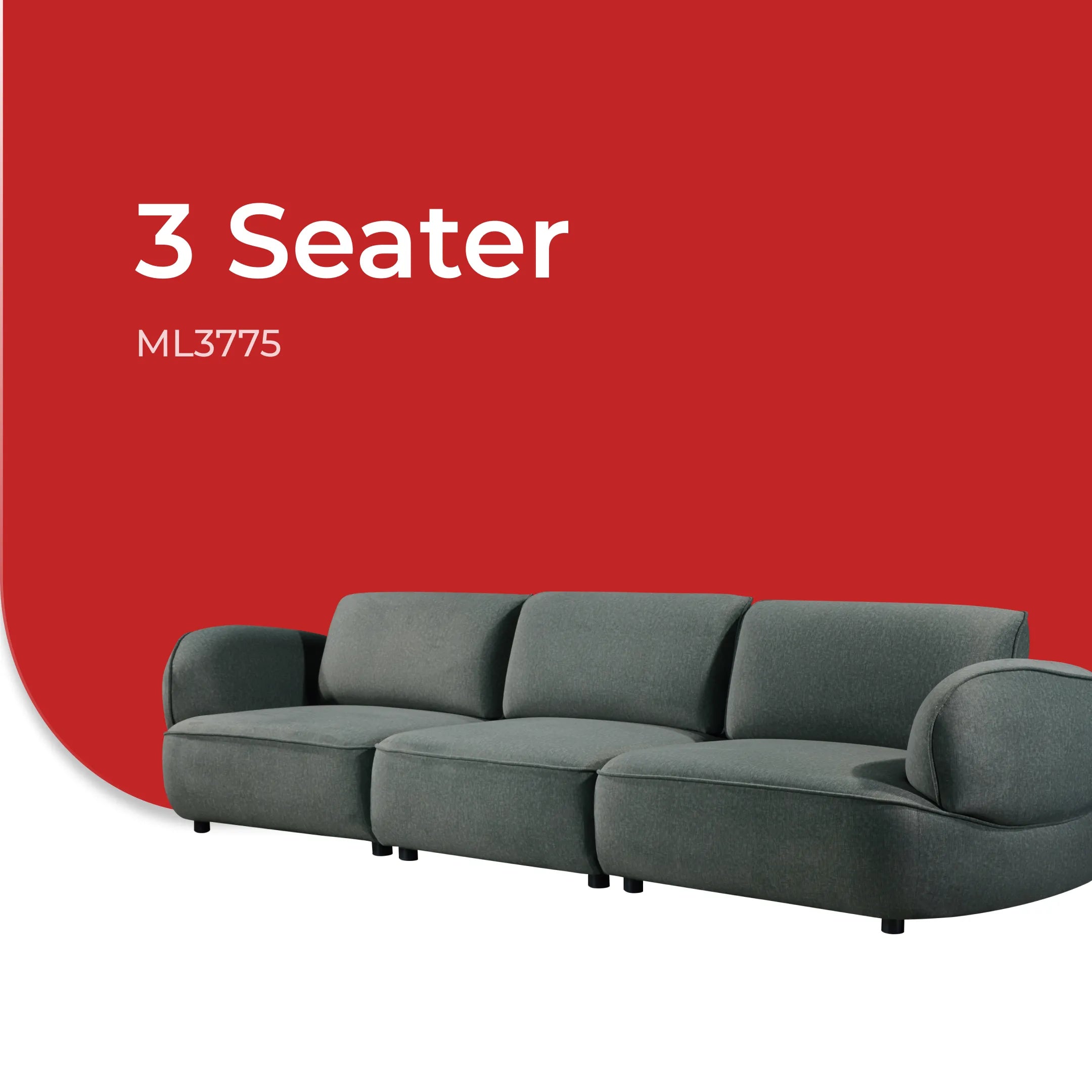 Goodnite Fabric Sofa (ML3775), L-Shape/ 1 Seater/ 2 Seater/ 3 Seater/ 5 Years Warranty