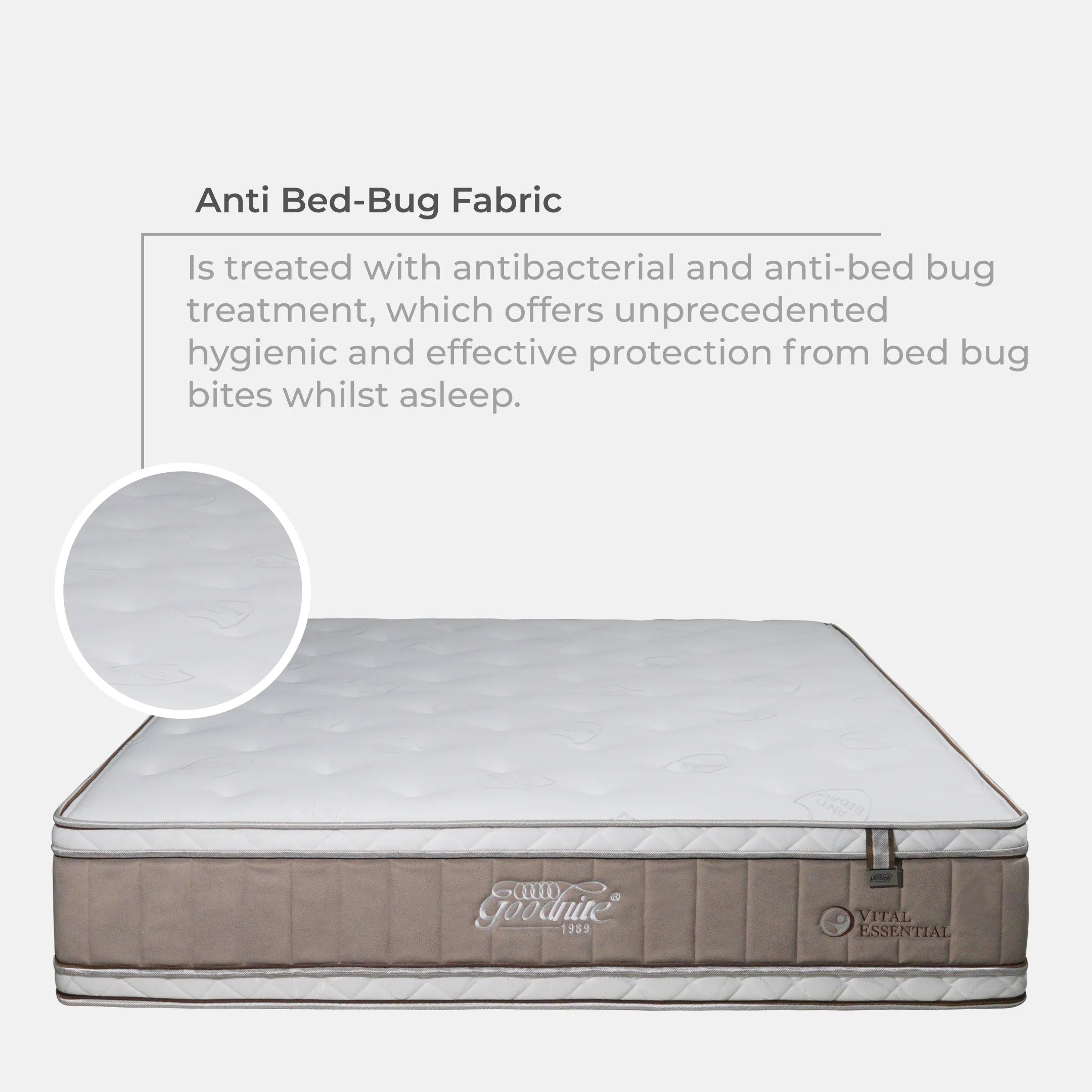 Goodnite Vital Essential Mattress 5 Zone Pocket Spring Mattress (11.5 Inch) with Single/ Super Single/ Queen/ King