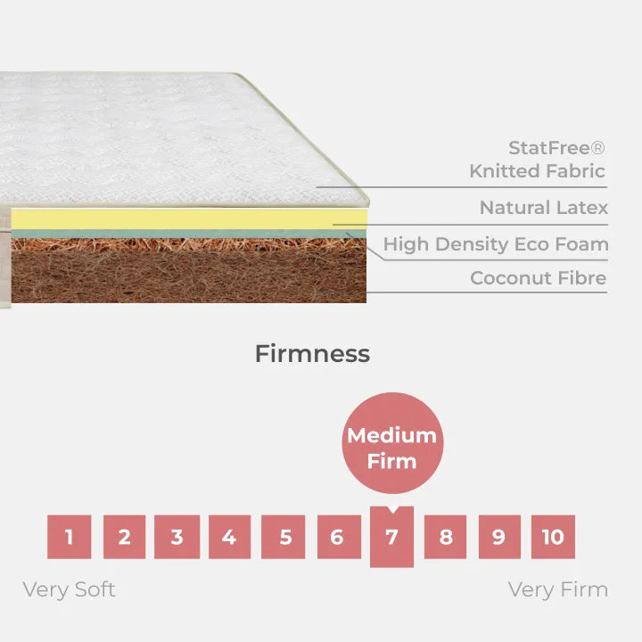 Goodnite Viente Coconut Fibre Mattress (10 Inch) with Single/ Super Single/ Queen/ King