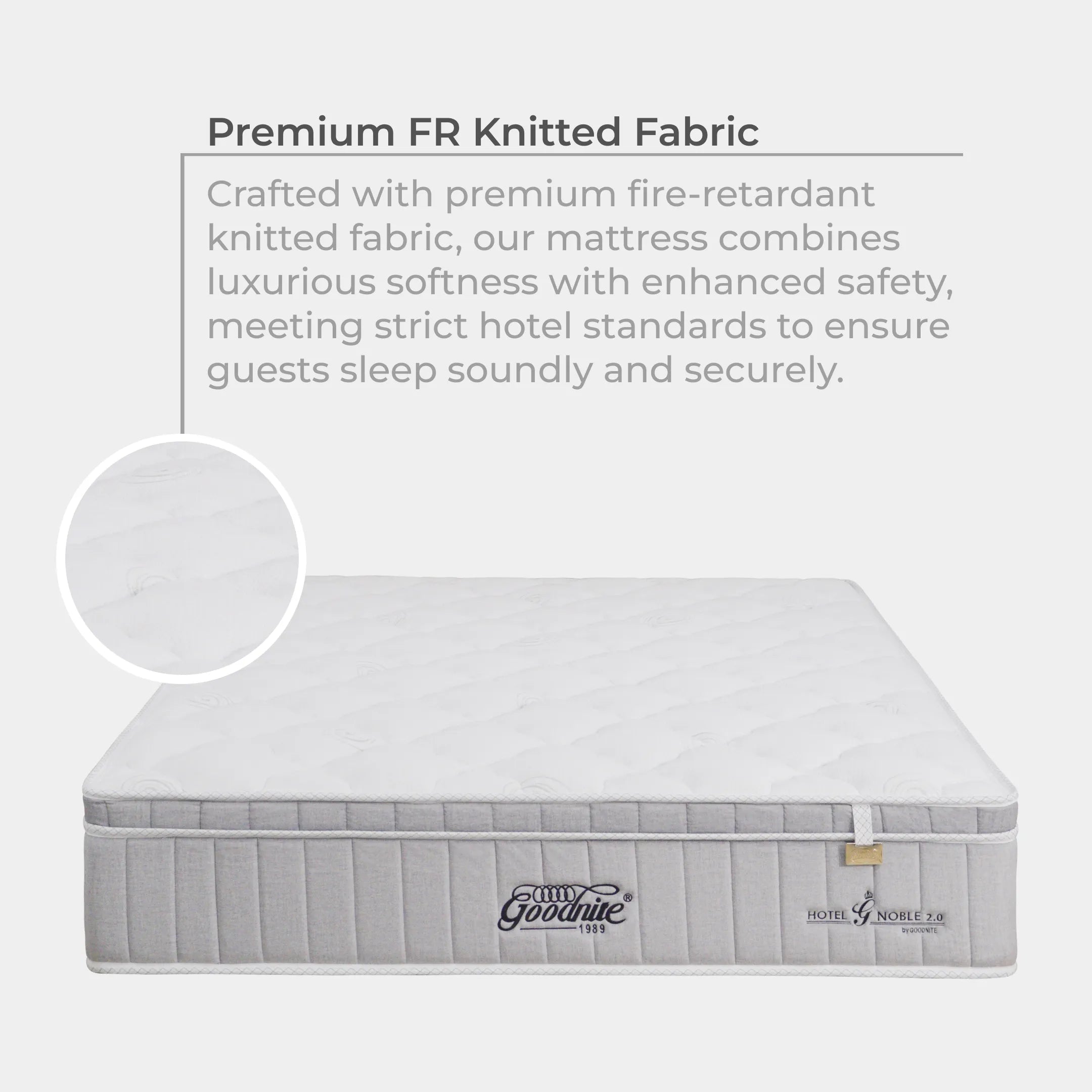 Goodnite Hotel Noble 2.0 5 Zone Pocket Spring Mattress (12.5 Inch) with Single/ Super Single/ Queen/ King