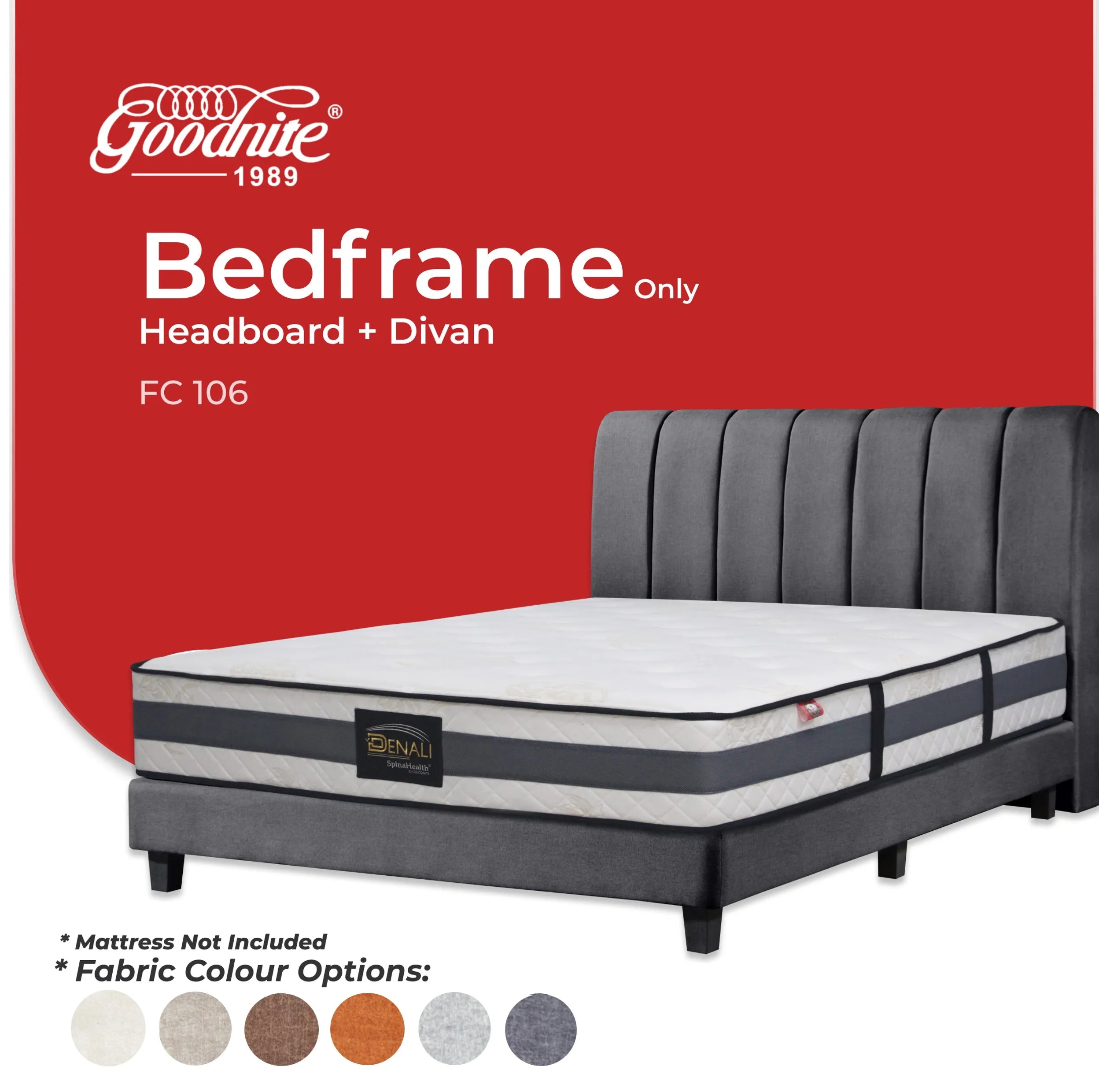 Goodnite FC106 Bedframe (Single/ Super Single/ Queen/ King)