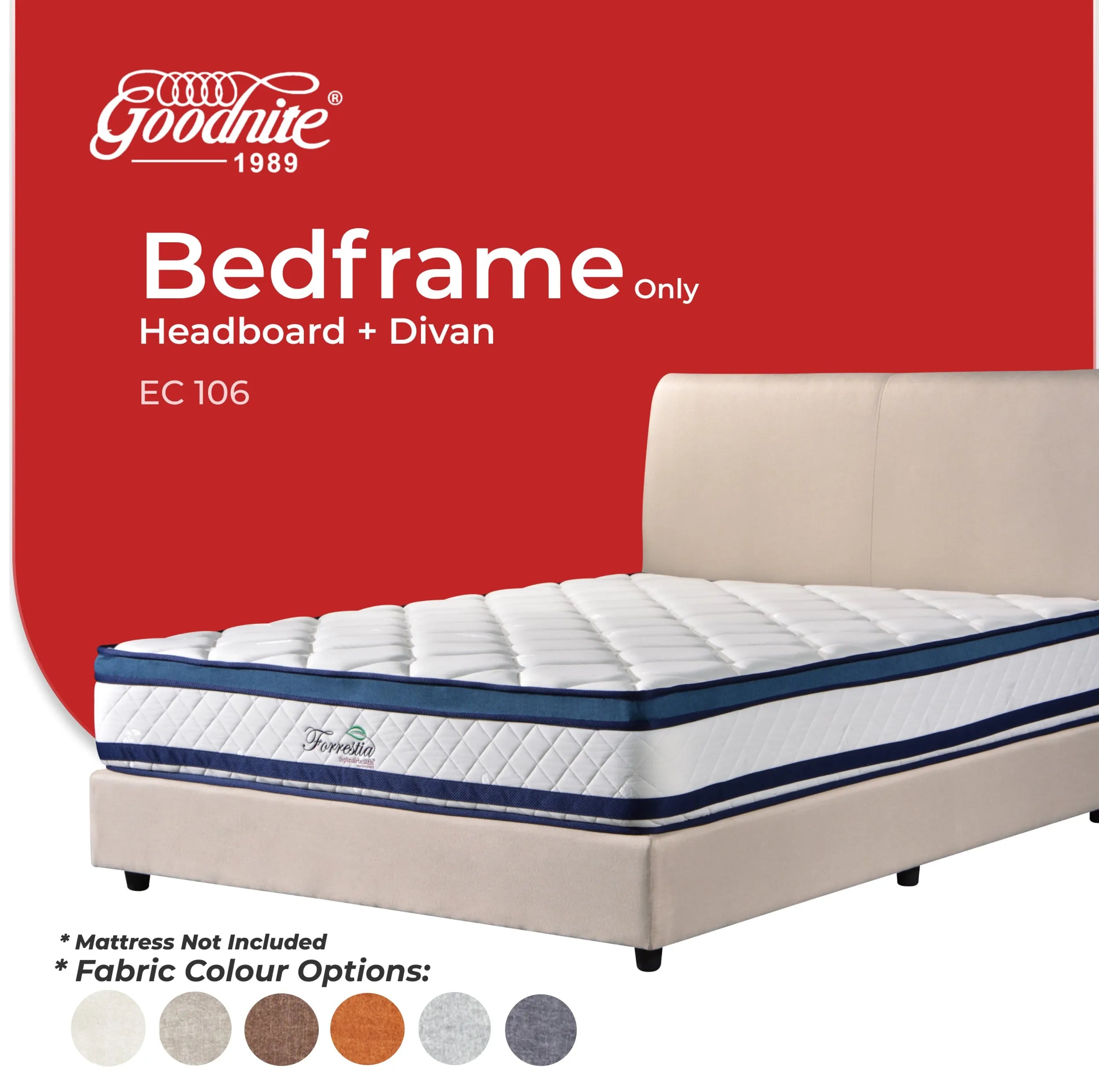 Goodnite EC106 Bedframe (Single/ Super Single/ Queen/ King)