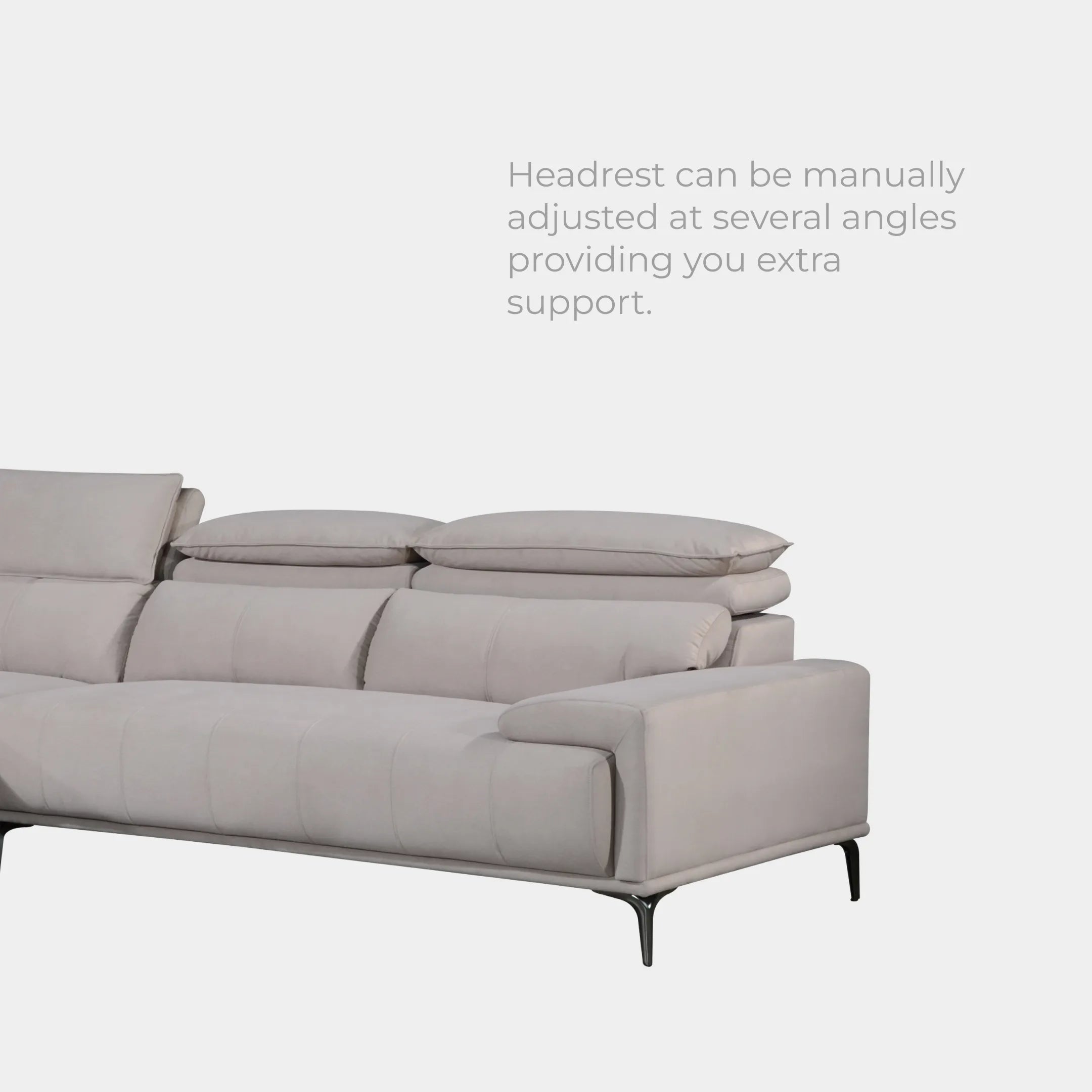 Goodnite Fabric Sofa (ML3777), 1 Seater/ 2 Seater/ 3 Seater/ 3 Seater+ Stool/ 2+3 Seater/ 5 Years Warranty