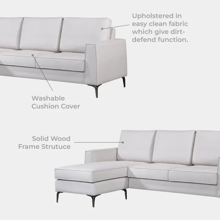 Goodnite Fabric L-Shape (ML3782), 5 Years Warranty