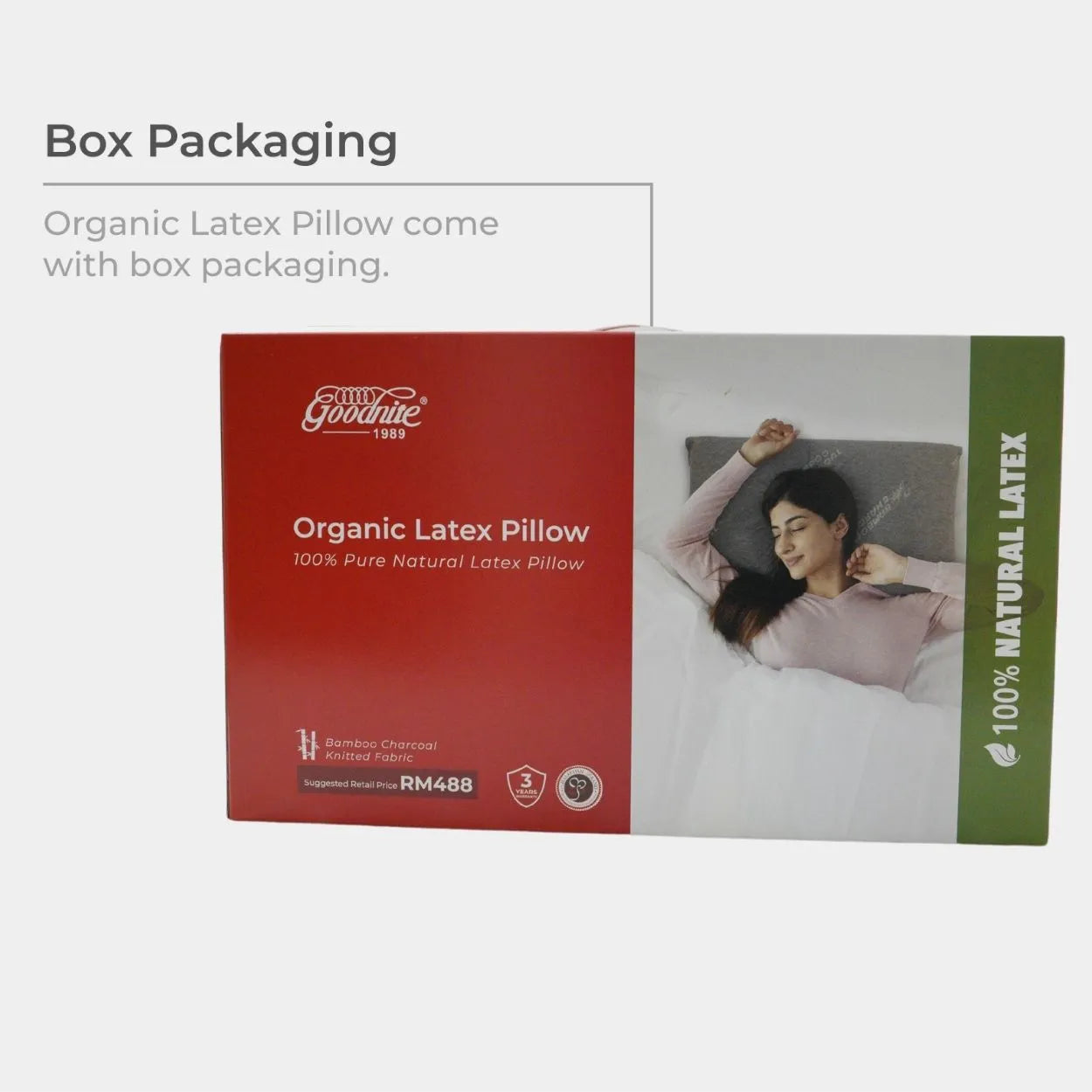 Goodnite Organic Latex Pillow (100% Natural Latex)