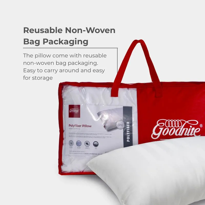 Goodnite Valentina Polyfiber Pillow  71cm x 46cm x 1kg