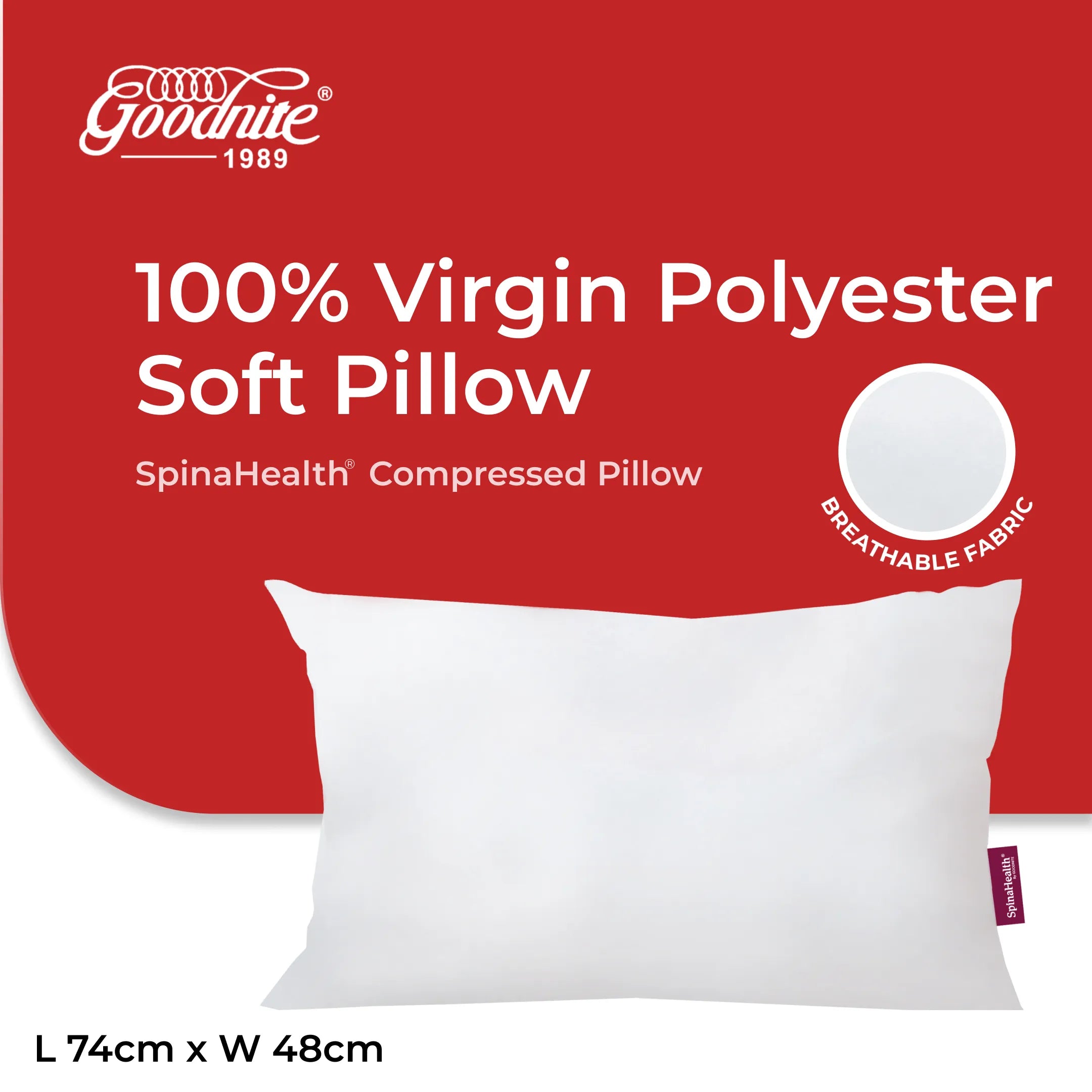 SpinaHealth Polyester Compress Pillow (Soft)