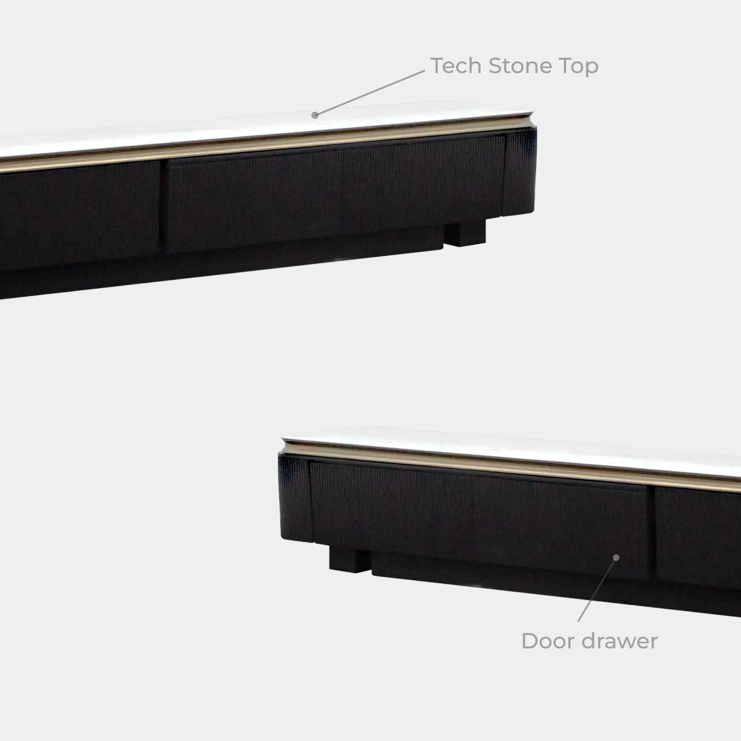 Goodnite Tech Stone Top TV Cabinet with Ceramic + Coffee Table (TV2508+CT2508)