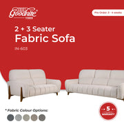 Goodnite Fabric Sofa (IN 603), 1 Seater/ 2 Seater/ 3 Seater/ 2+3 Seater/ 5 Years Warranty