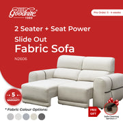 Goodnite Seat Power Slide Out Sofa (N2606), 5 Years Warranty