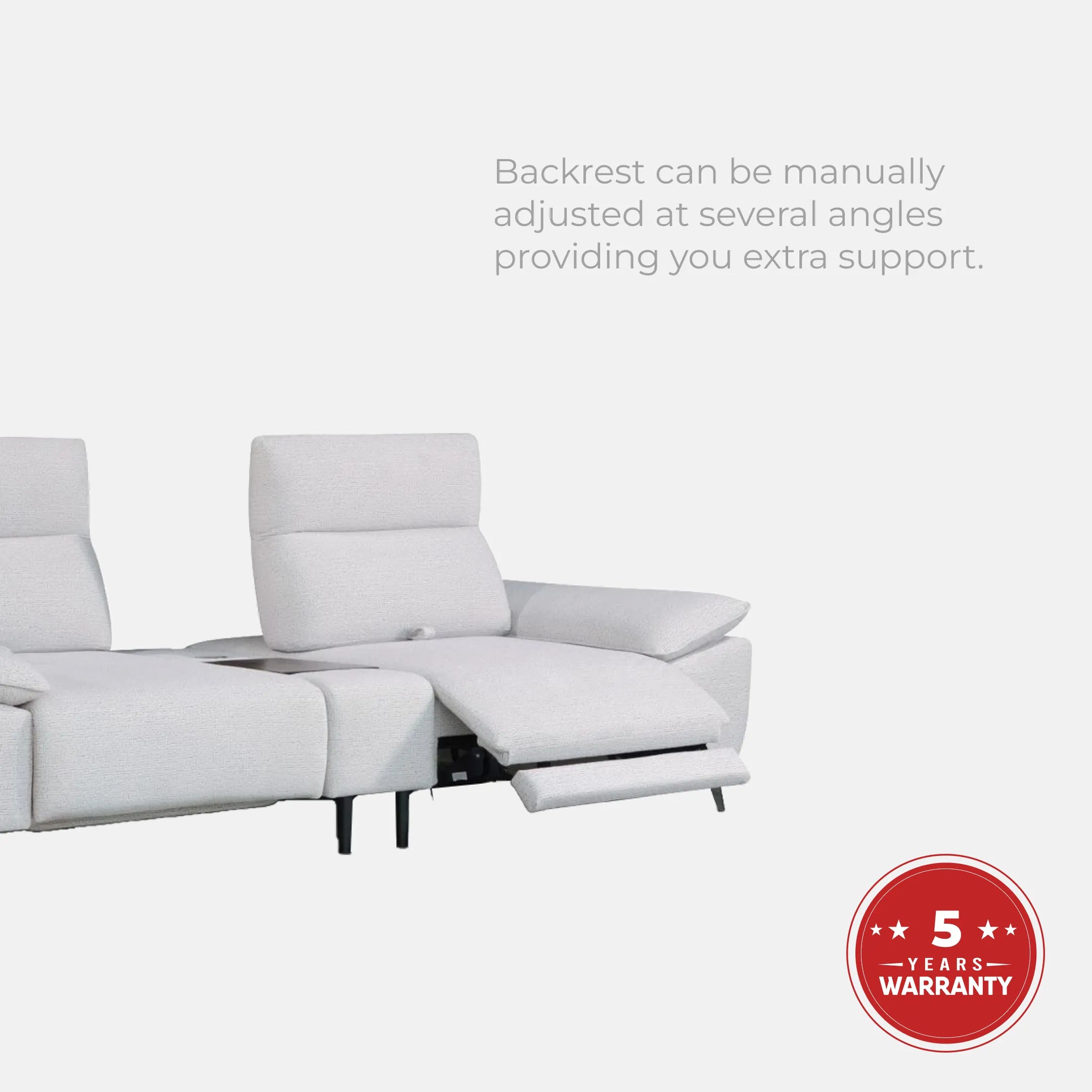 Goodnite 2 Seater + 2 Incliner Sofa (TH5119 30"), 5 Years Warranty