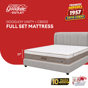 Goodnite GoodJoy Unity 5 Zone Pocket Spring Mattress (11 Inch) + CB002 Bedframe [Full Set]