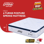 Goodnite Oslo 6 Turn Posture Spring Mattress (10 Inch) with Single/ Super Single/ Queen/ King