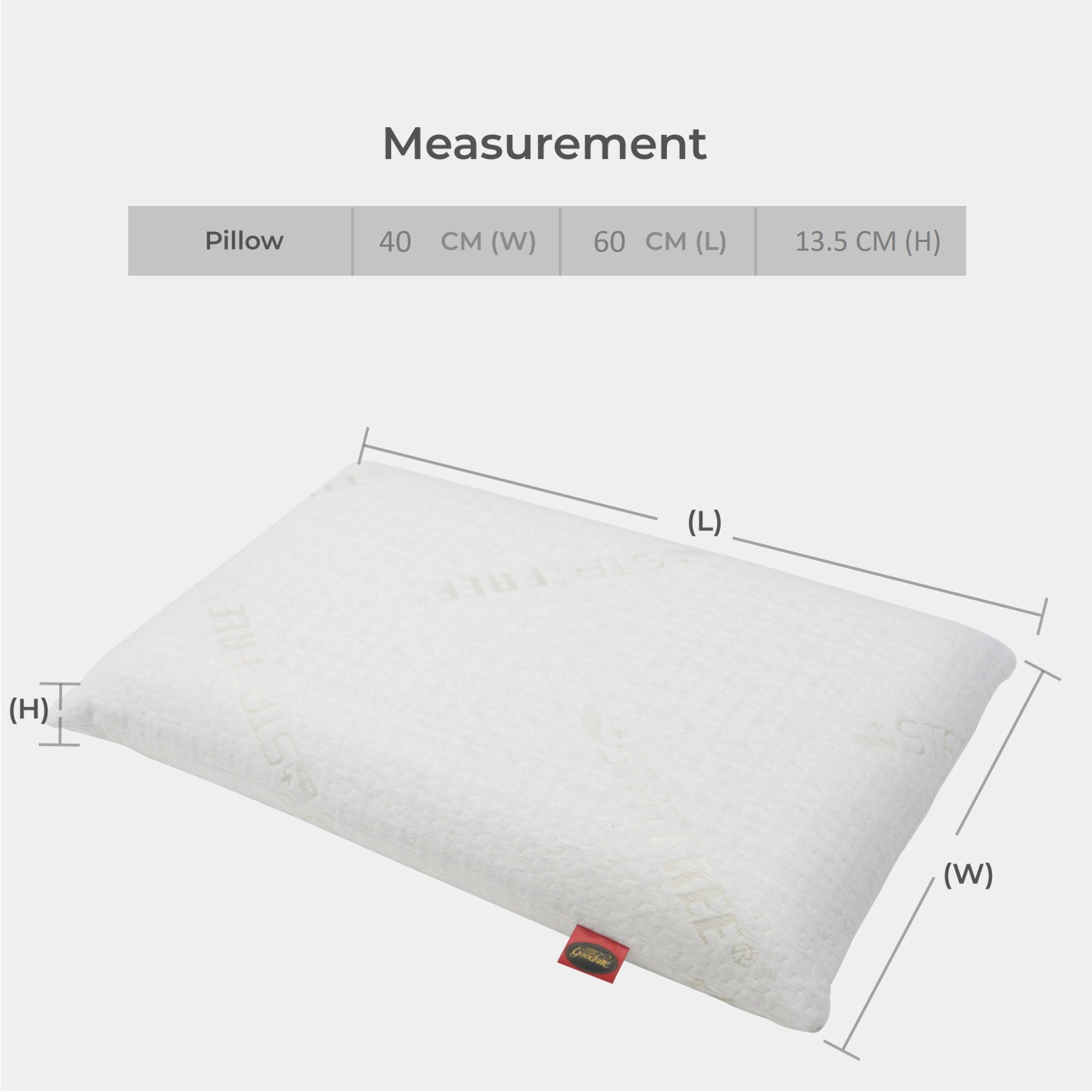 Goodnite Statfree® NatureTech Latex Pillow (100% Natural Latex)
