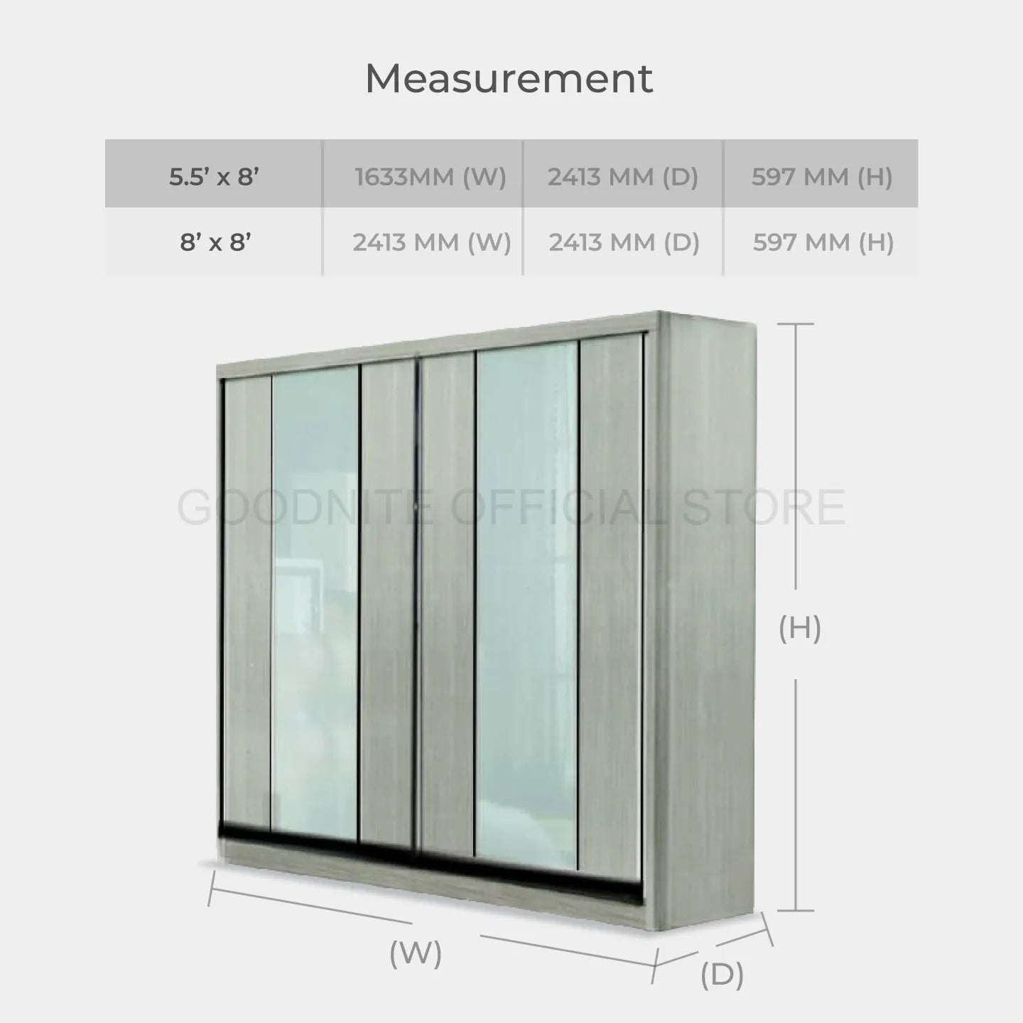 5.5ft x 8ft Wardrobe (CL7/8/9/10)