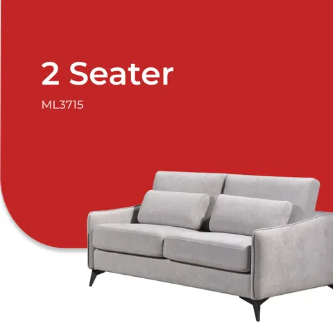 Goodnite Modern Fabric Sofa (ML3715), 1 Seater/ 2 Seater/ 3 Seater/ 3 Seater+Stool/ 2+3 Seater, 5 Years Warranty