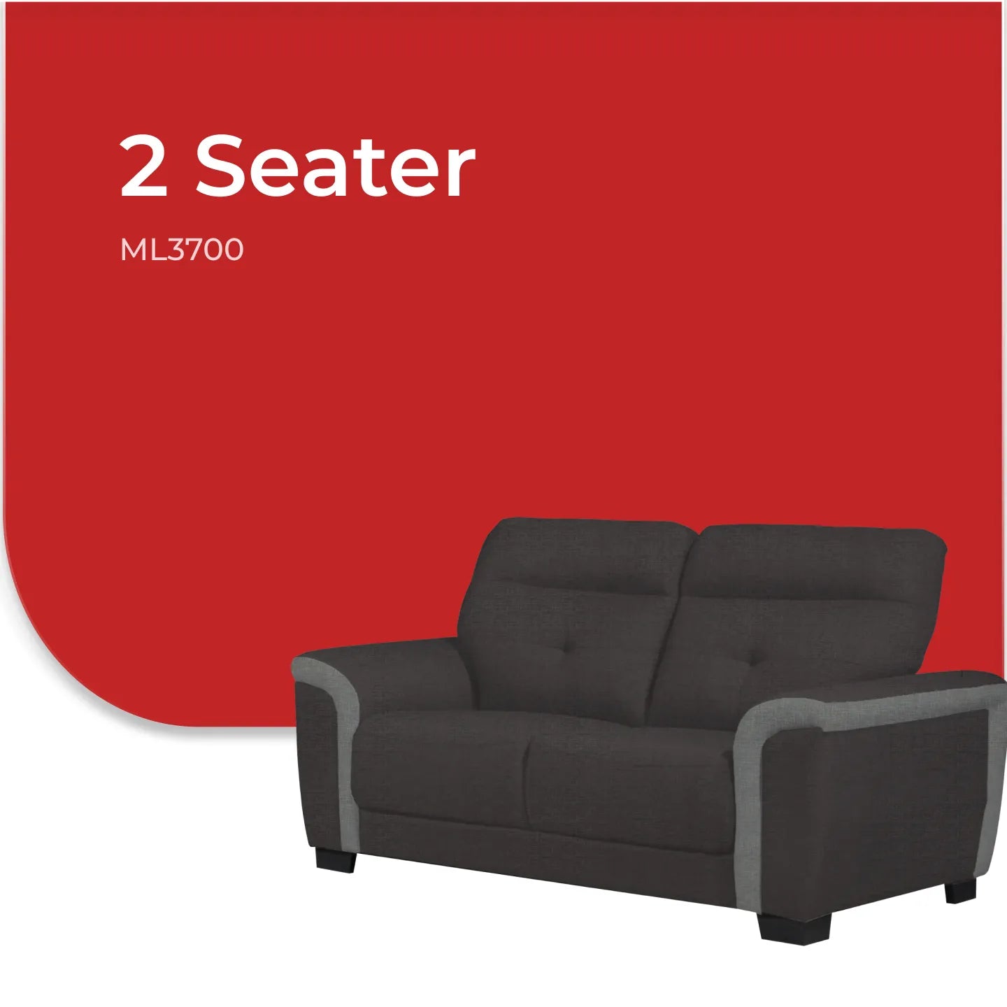Goodnite Fabric Sofa (ML3700), 1 Seater/ 2 Seater/ 3 Seater/ 2+3 Seater, 3 Years Warranty