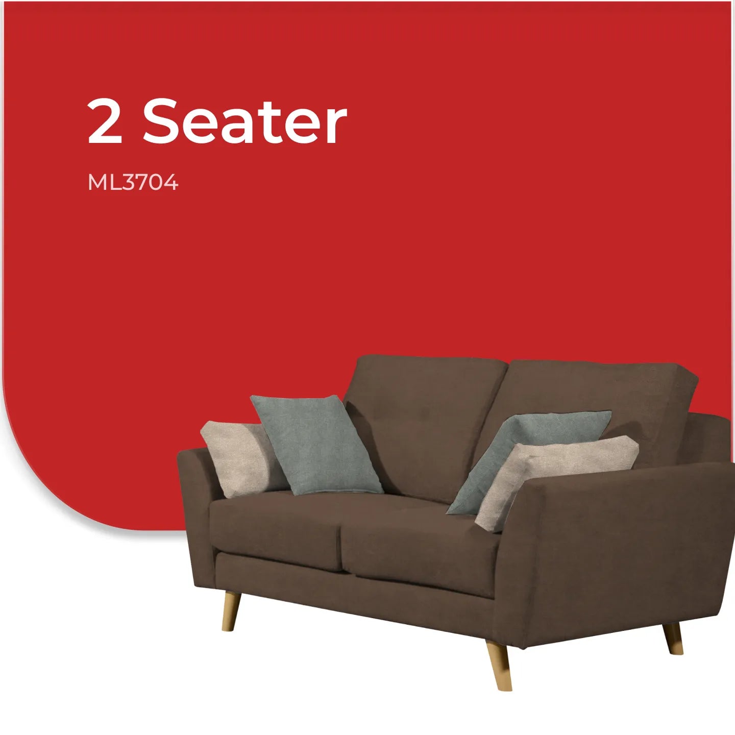 Goodnite Fabric Sofa (ML3704), 1 Seater/ 2 Seater/ 3 Seater/ 2+3 Seater/ 5 Years Warranty