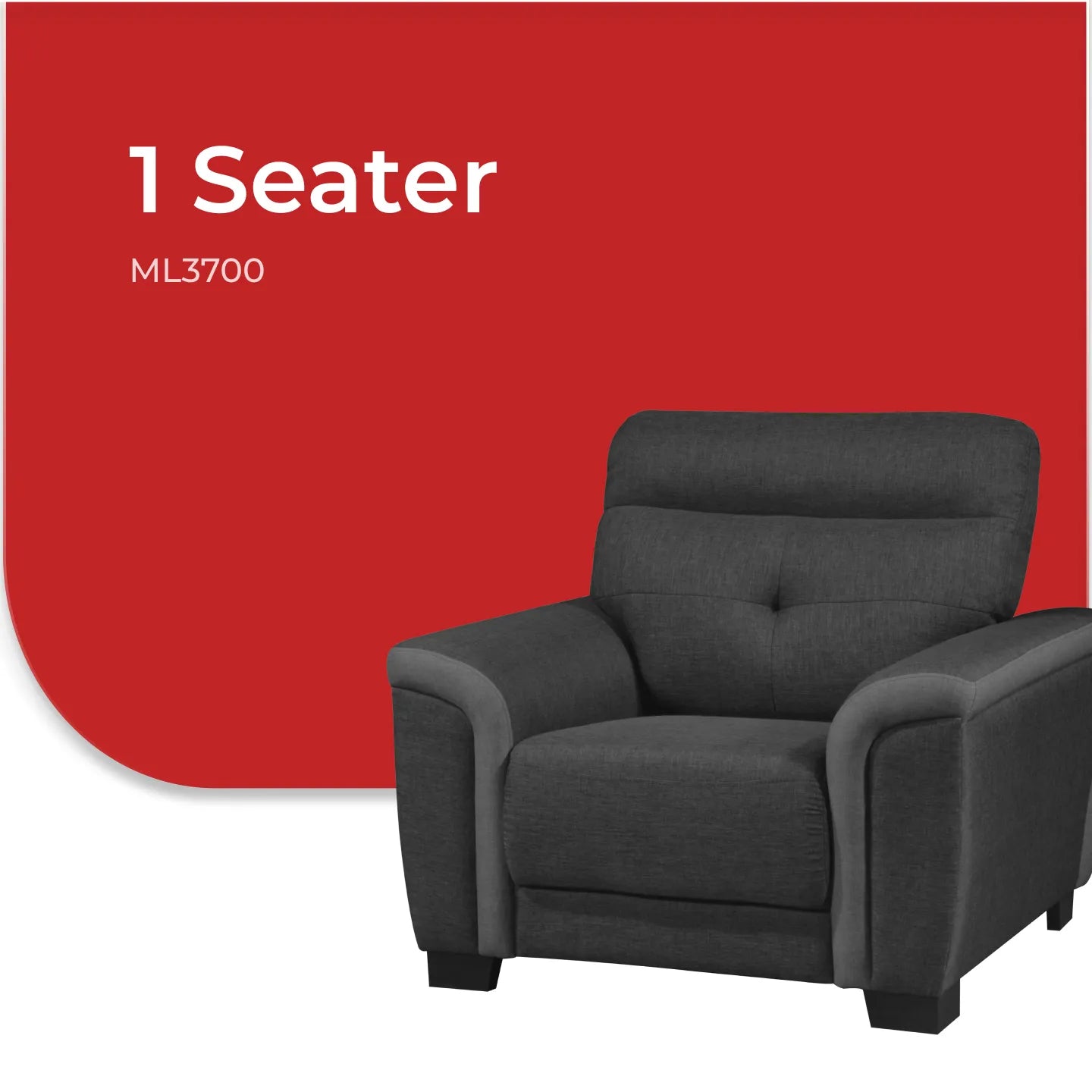 Goodnite Fabric Sofa (ML3700), 1 Seater/ 2 Seater/ 3 Seater/ 2+3 Seater, 3 Years Warranty