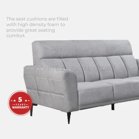 Goodnite Modern Fabric Sofa (937), 1 Seater/ 2 Seater/ 3 Seater/ 2+3 Seater, 5 Years Warranty