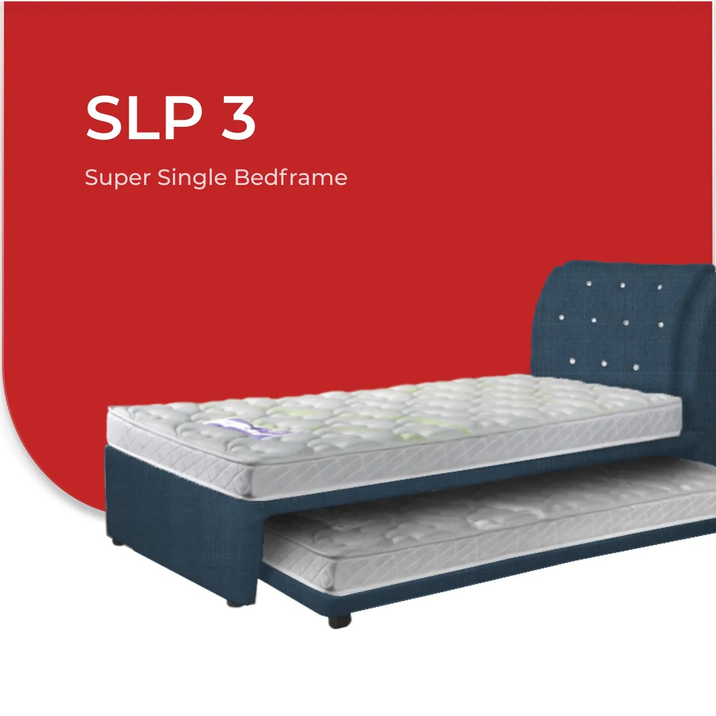 Goodnite SLP 3 Bedframe (Single or Super Single Top + Single Size Bottom Wooden Pull Out Multi Divan)