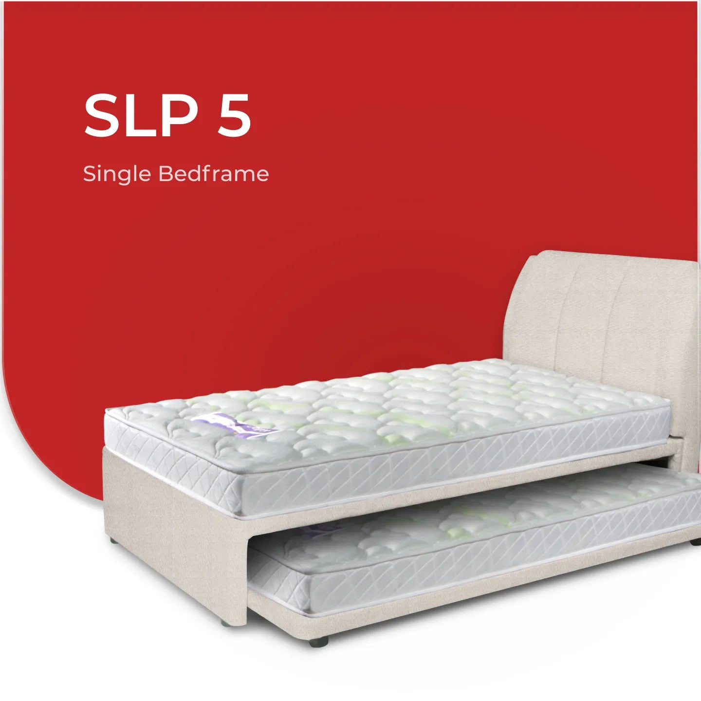 Goodnite SLP 5 Bedframe (Single or Super Single Top + Single Size Bottom Wooden Pull Out Multi Divan)