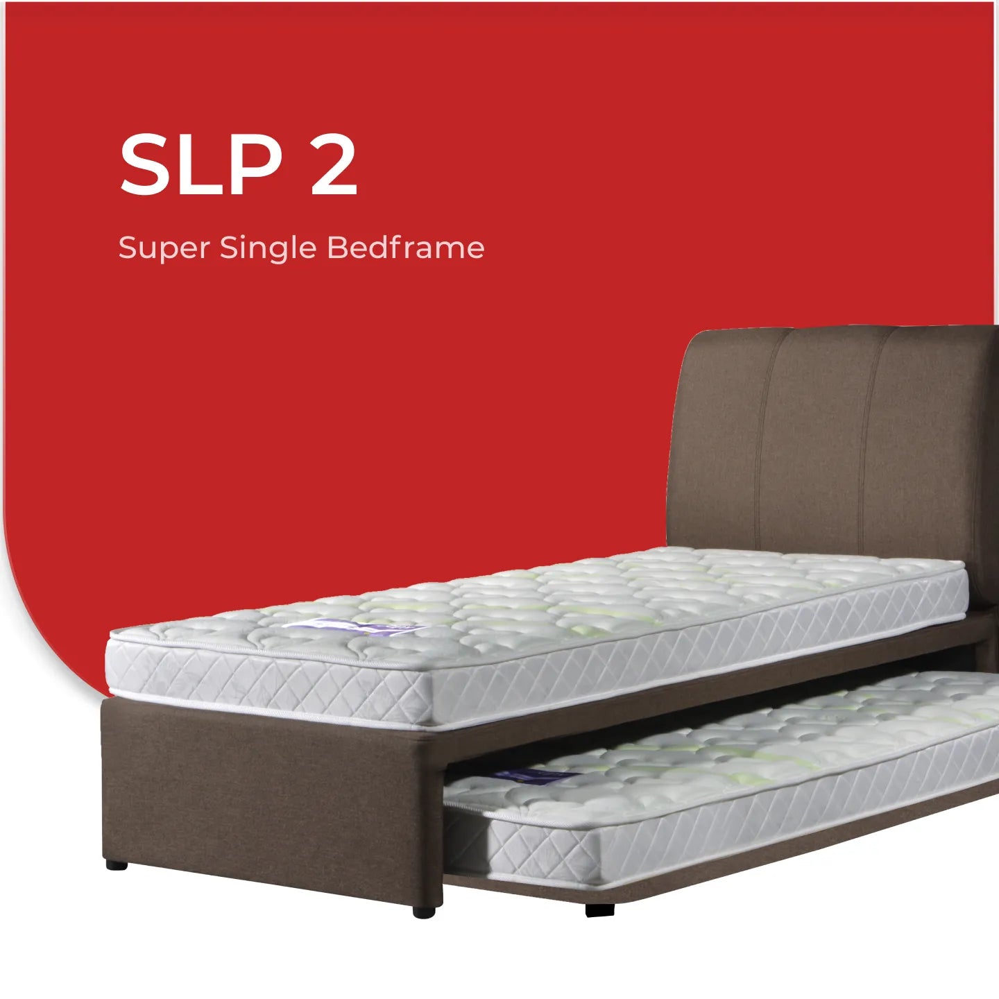Goodnite SLP 2 Bedframe (Super Single Top + Single Size Bottom Wooden Pull Out Multi Divan)