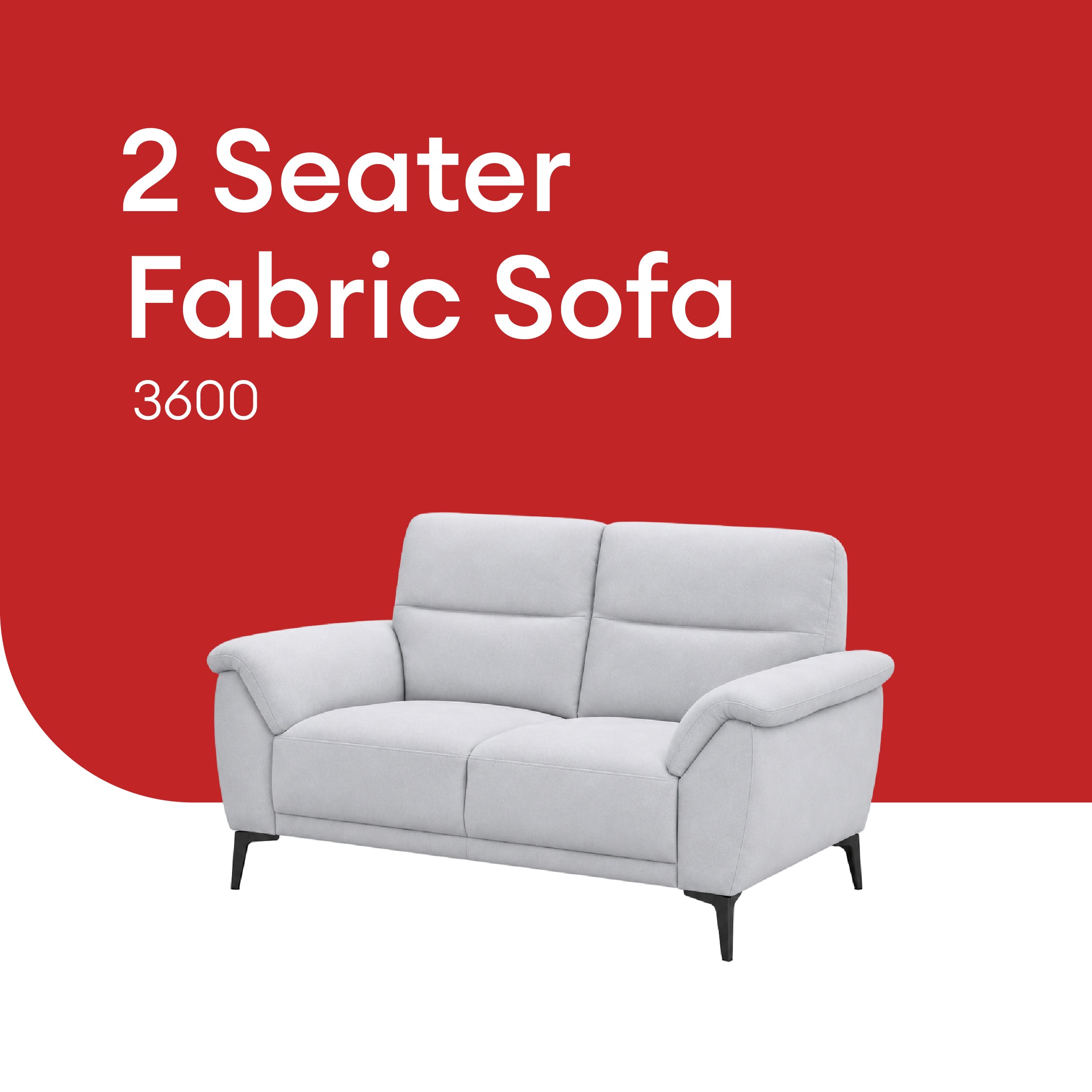 Goodnite Fabric Sofa (3600), 1 Seater/ 2 Seater/ 3 Seater/ 2+3 Seater, 5 Years Warranty