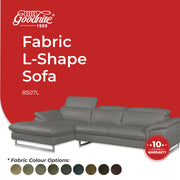 Goodnite Fabric L-Shape Sofa (8507L), 10 Years Warranty