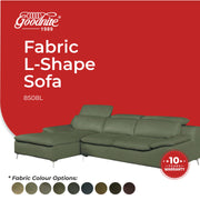 Goodnite Fabric L-Shape Sofa (8508L), 10 Years Warranty