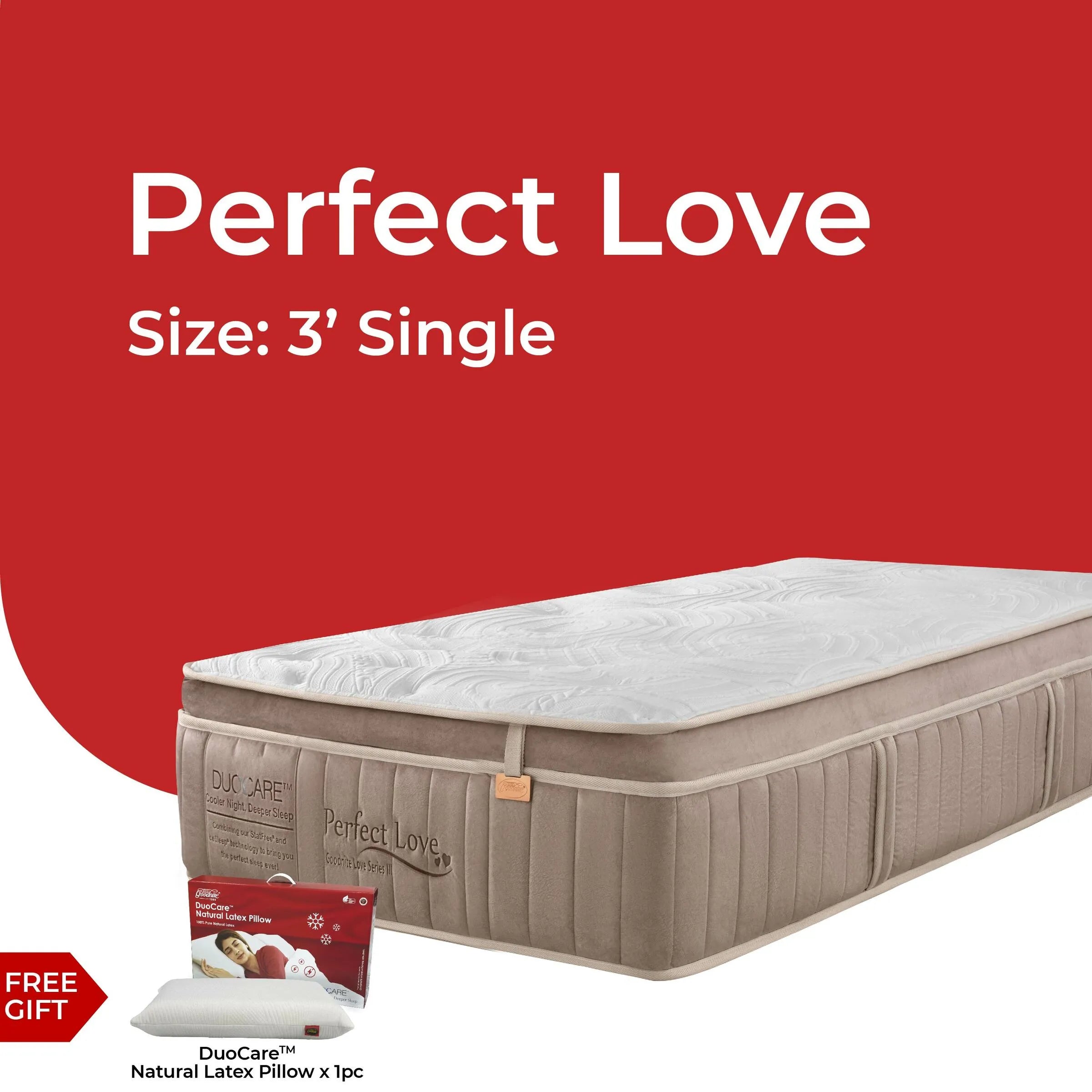 [NEW] Goodnite Perfect Love Dual Layer Pocket Spring Mattress (13 Inch) with Single/ Super Single/ Queen/ King