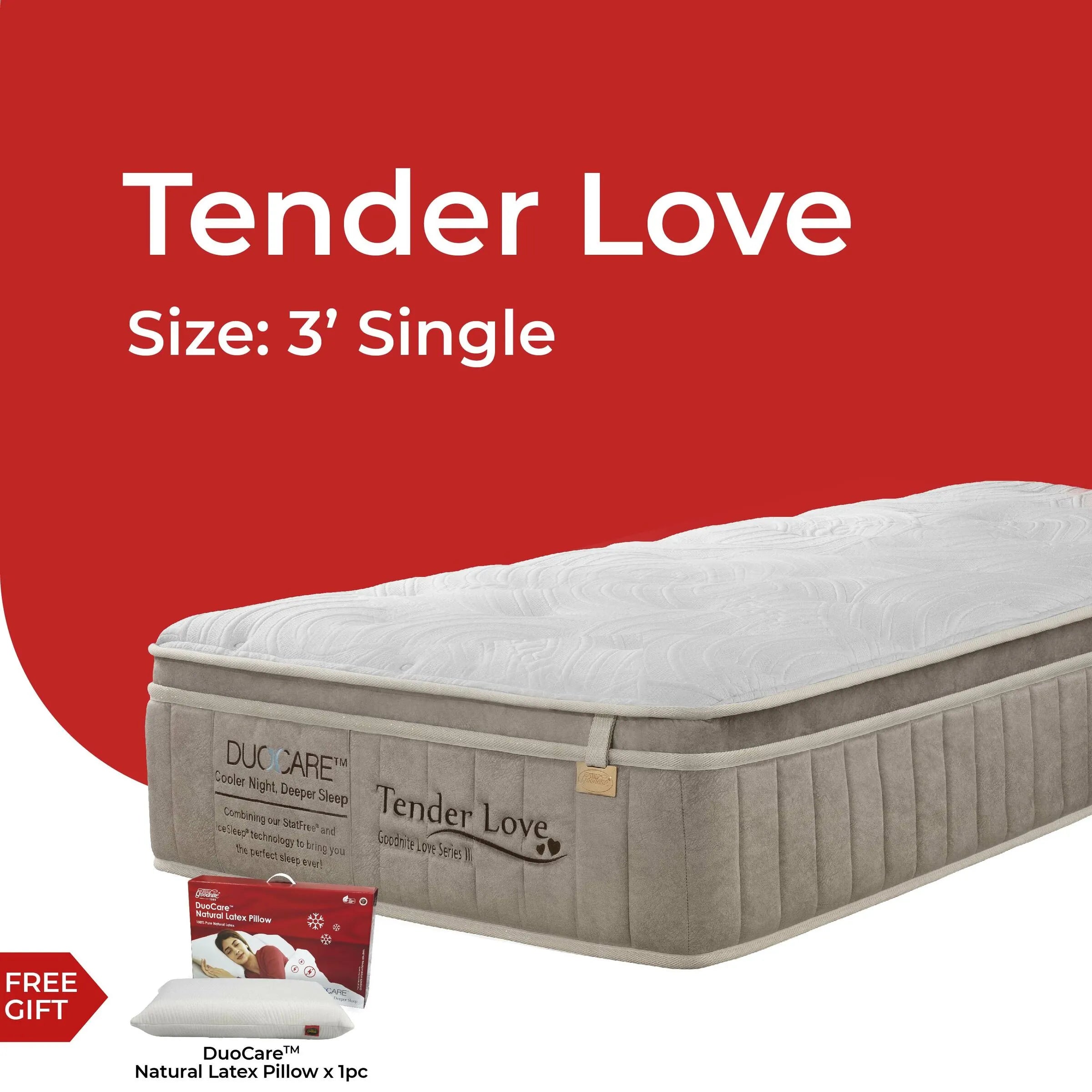 [NEW] Goodnite Tender Love 5 Zone Pocket Spring Mattress (12.5 Inch) with Single/ Super Single/ Queen/ King