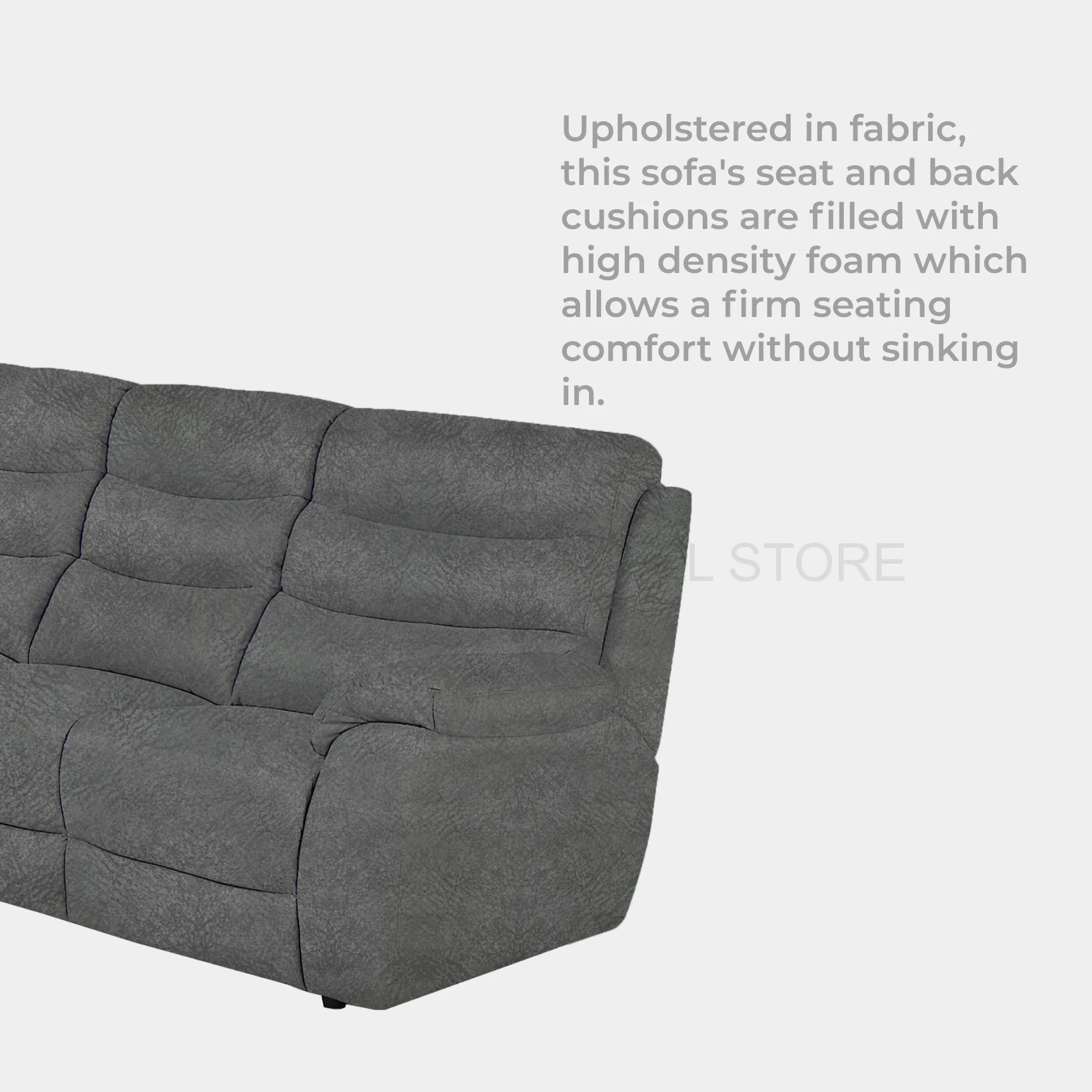 Goodnite Fabric Recliner Sofa (5005), 1 Seater Recliner/ 2 Seater/ 3 Seater/ 1R+3 Seater, 10 Years Warranty