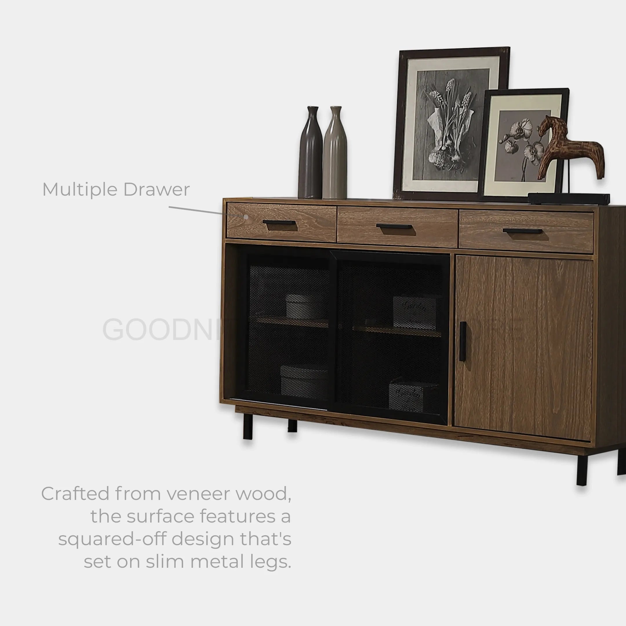 Goodnite Living Set (9018 Series), 6Ft TV Cabinet/ Coffee Table/ Console Table