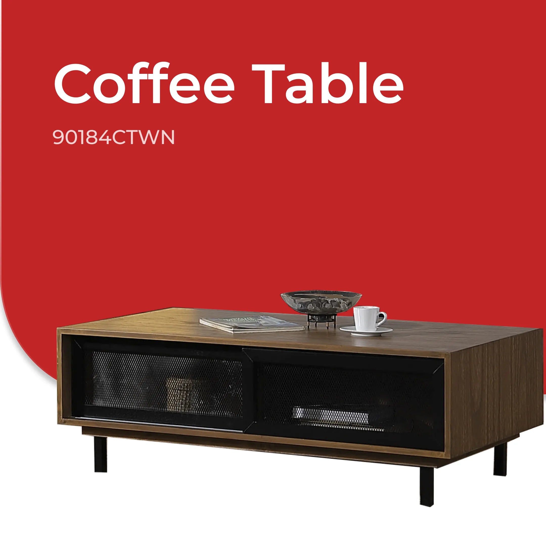 Goodnite Living Set (9018 Series), 6Ft TV Cabinet/ Coffee Table/ Console Table
