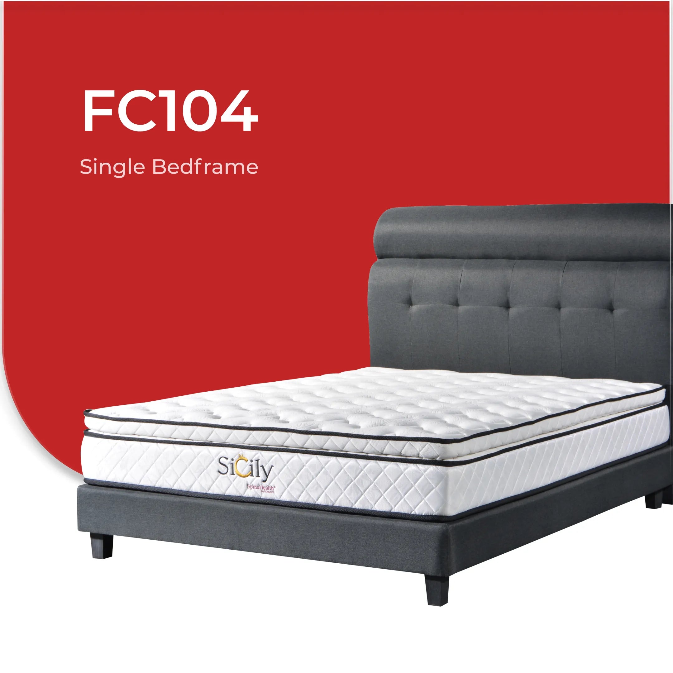 Goodnite FC104 Bedframe (Single/ Super Single/ Queen/ King)