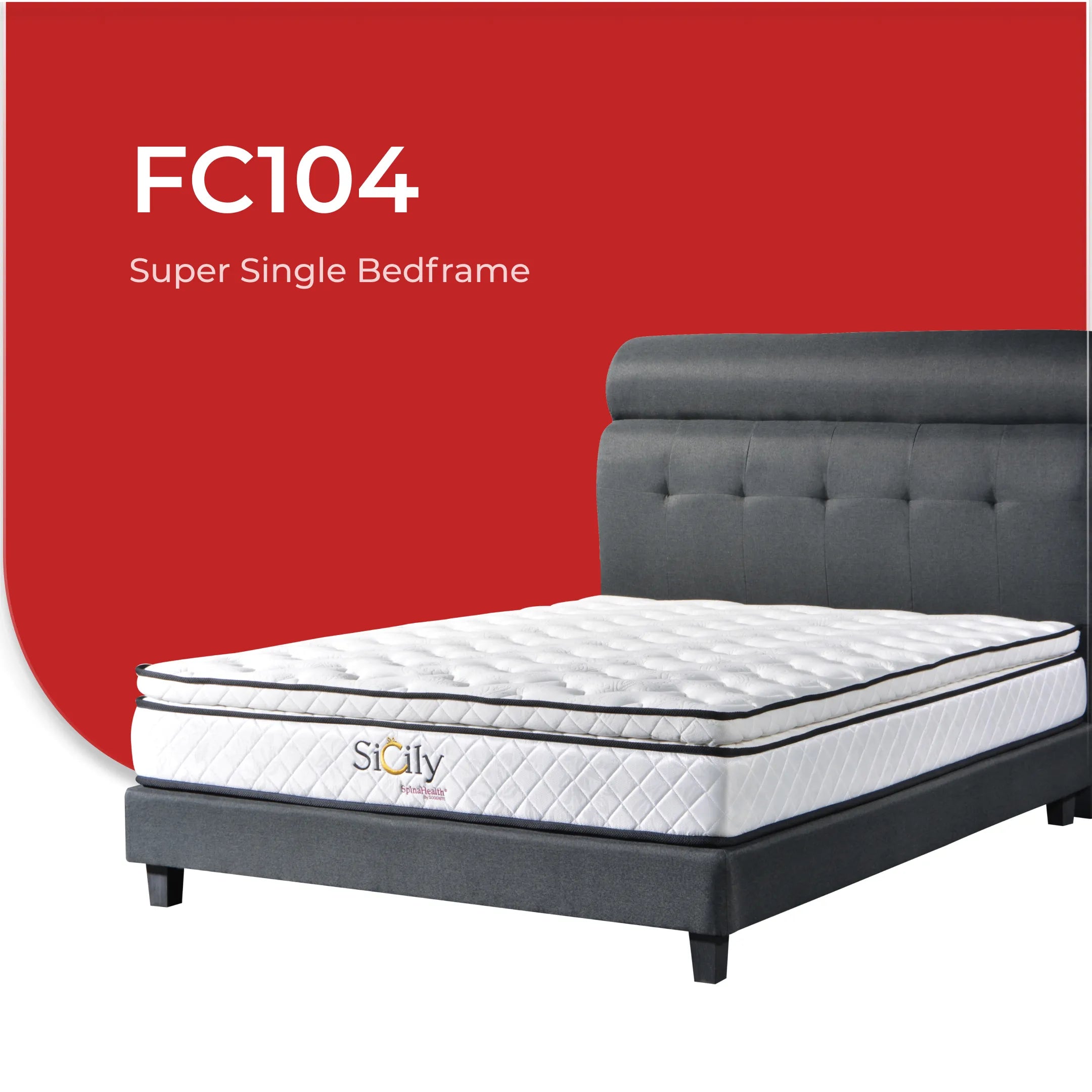 Goodnite FC104 Bedframe (Single/ Super Single/ Queen/ King)