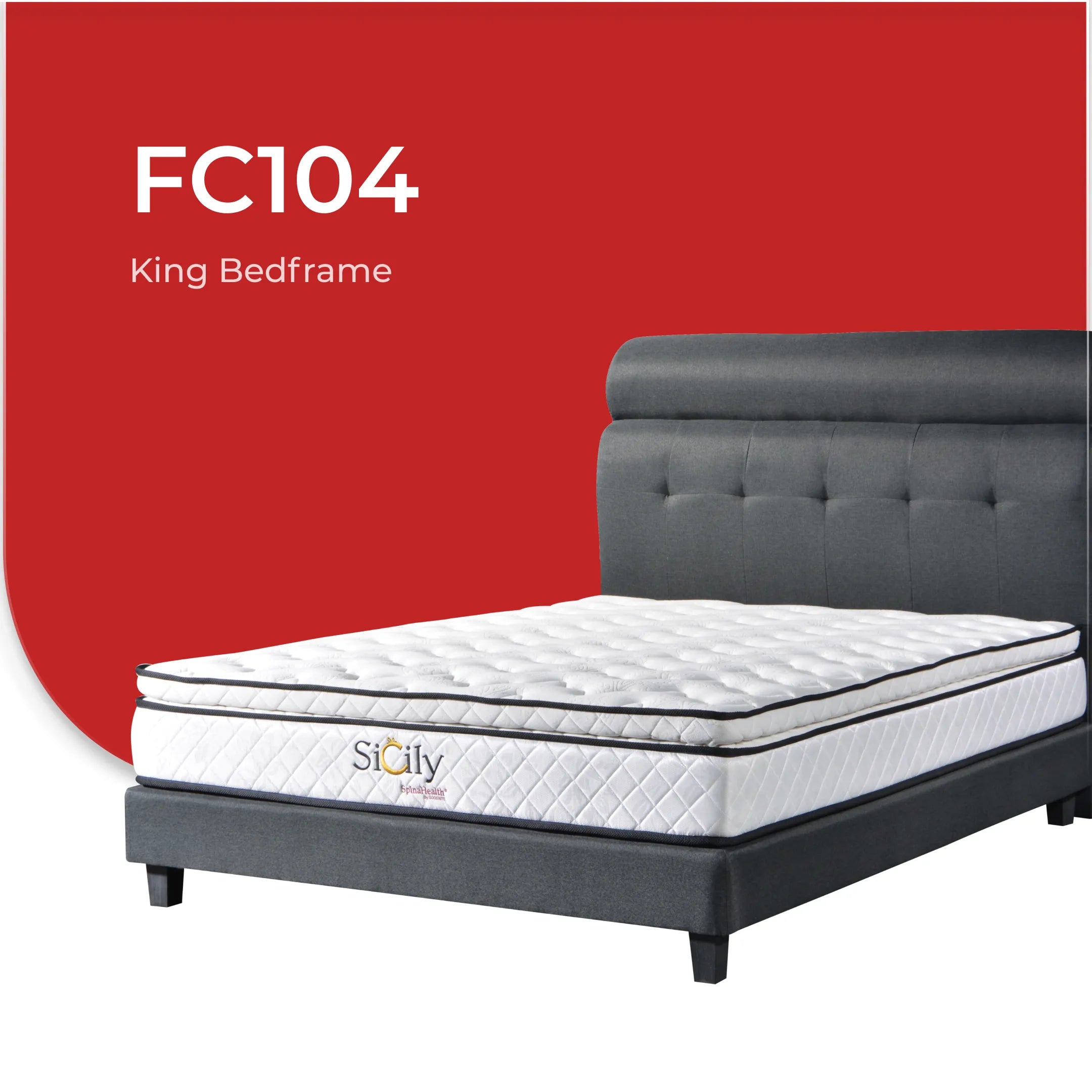Goodnite FC104 Bedframe (Single/ Super Single/ Queen/ King)