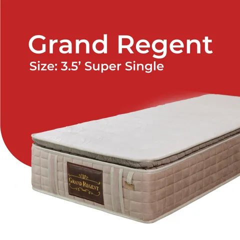 Goodnite Grand Regent 5 Zone Pocket Spring Mattress (12 Inch) with Single/ Super Single/ Queen/ King