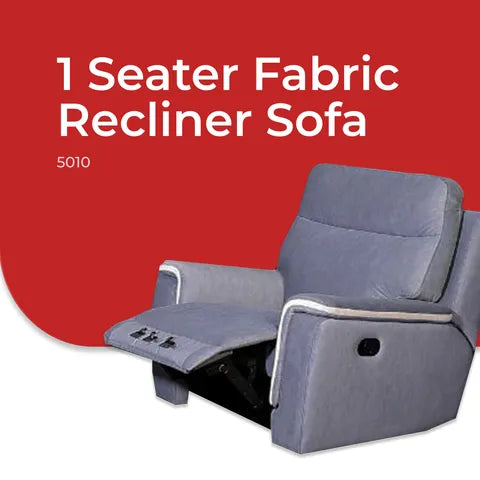 Goodnite Fabric Recliner Sofa (5010), 1 Seater Recliner/ 2 Seater Recliner/ 3 Seater Recliner/ 2RR+3RR Seater, 10 Years Warranty