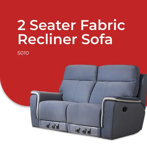Goodnite Fabric Recliner Sofa (5010), 1 Seater Recliner/ 2 Seater Recliner/ 3 Seater Recliner/ 2RR+3RR Seater, 10 Years Warranty