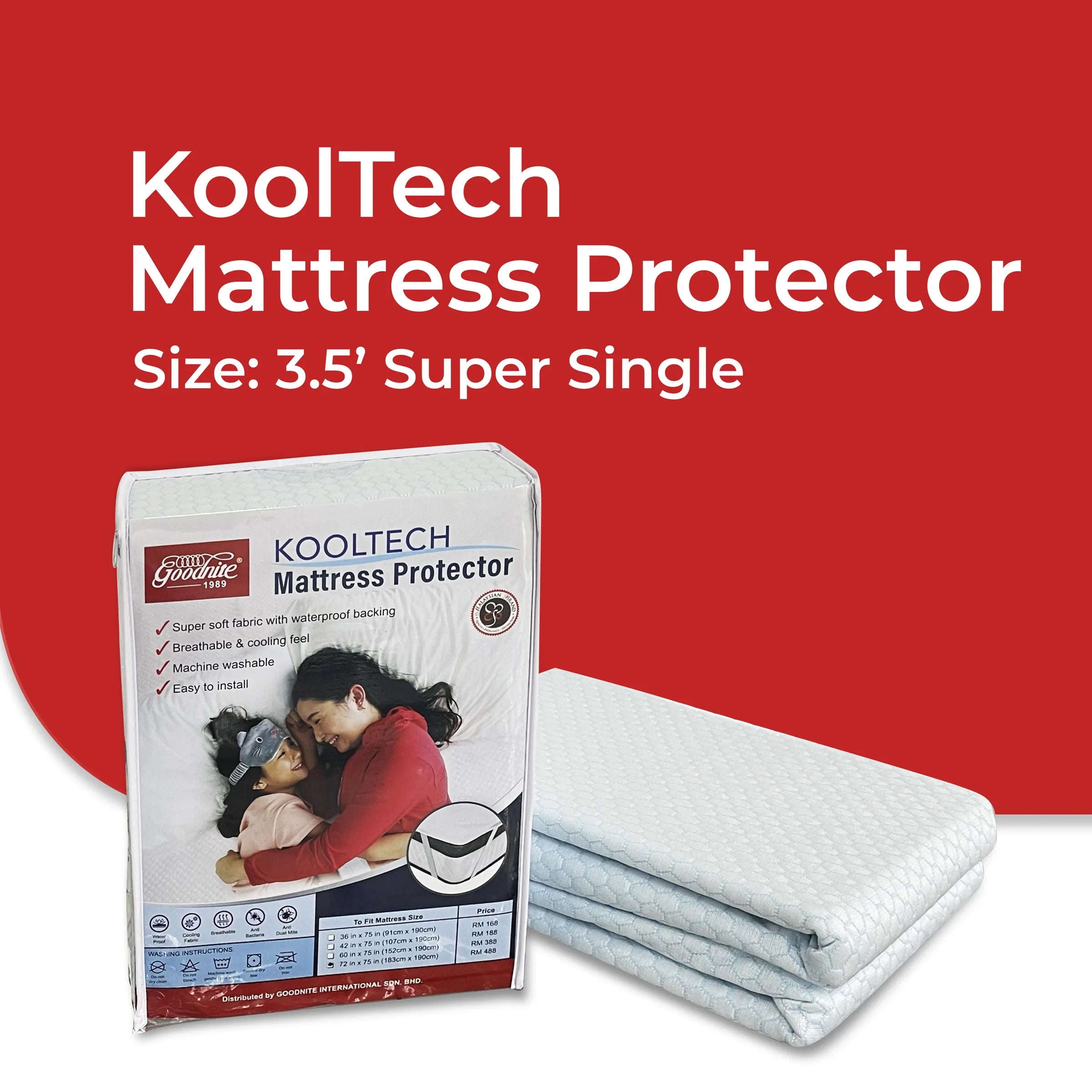 Goodnite KoolTech Mattress Protector (Single/ Super Single/ Queen/ King)