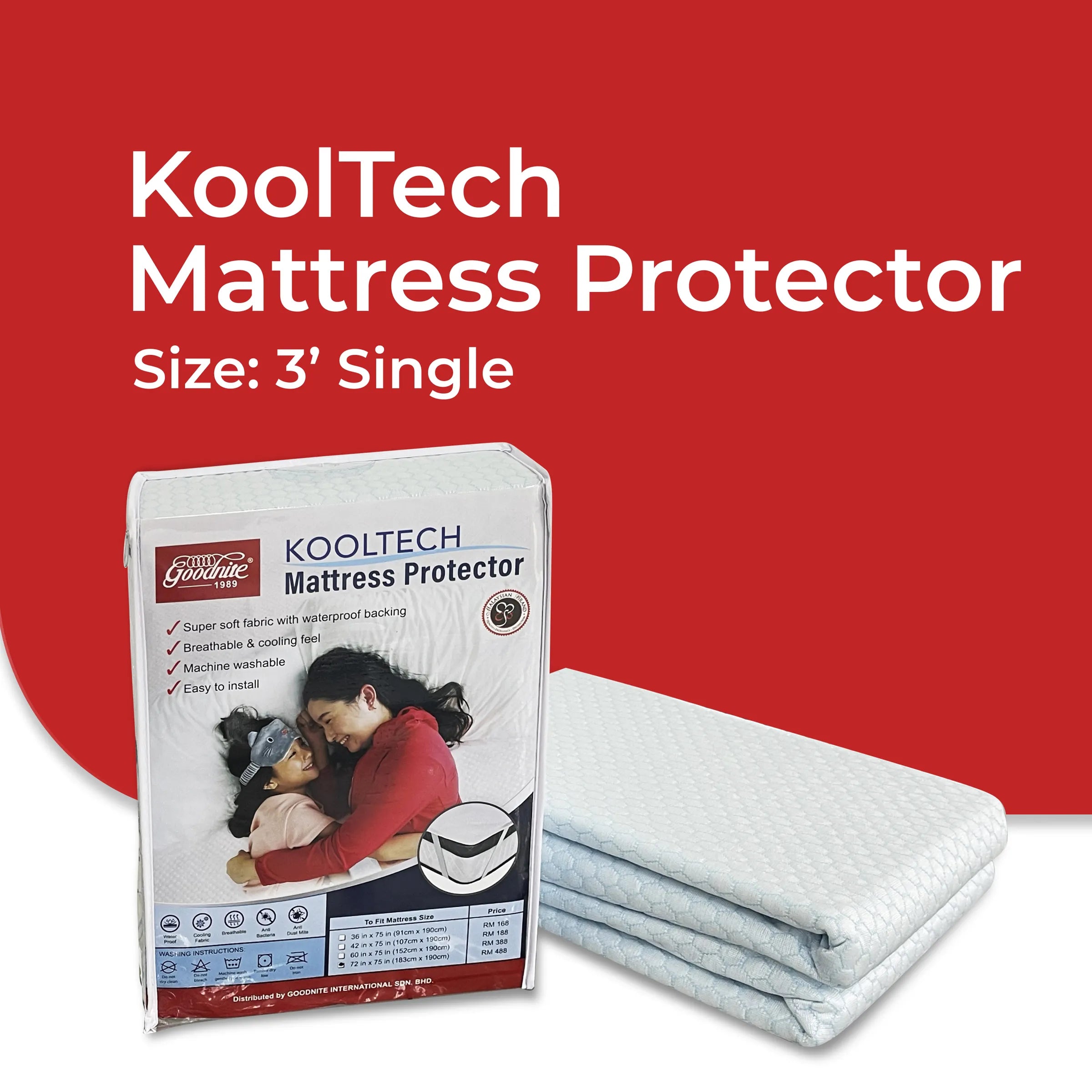 Goodnite KoolTech Mattress Protector (Single/ Super Single/ Queen/ King)