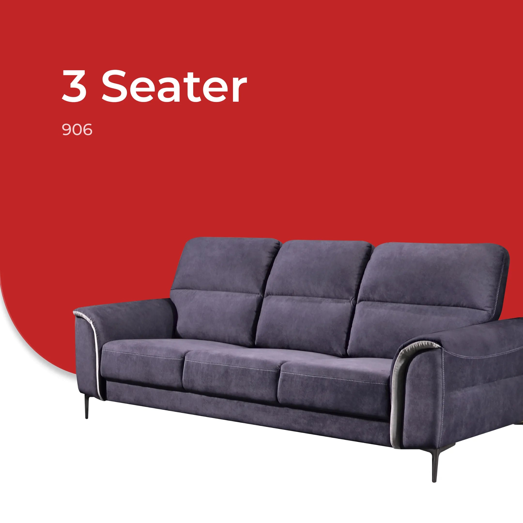 Goodnite Fabric Sofa (906),1 Seater/ 2 Seater/ 3 Seater/ 2+3 Seater/ 5 Years Warranty