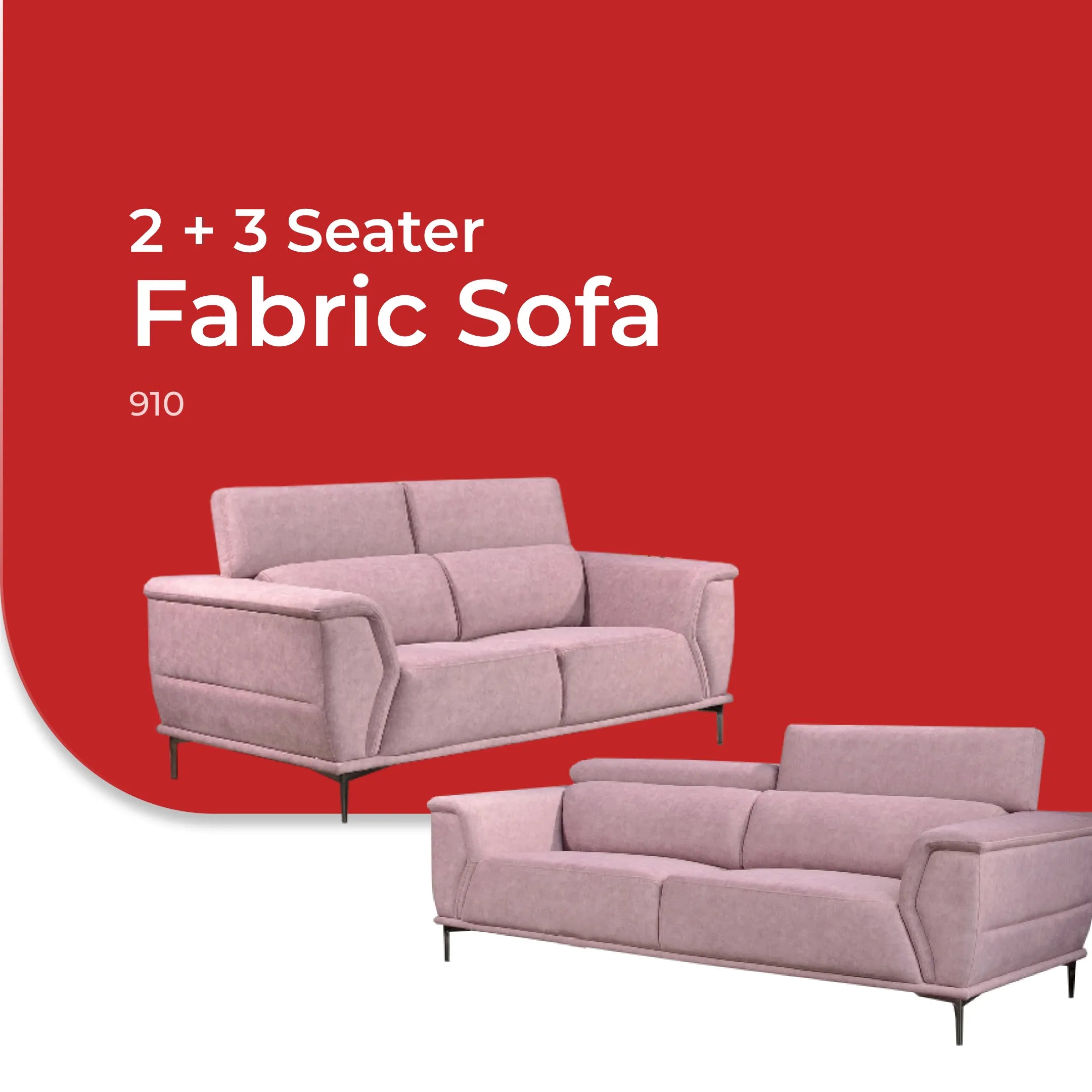 Goodnite Fabric Sofa (910), 1 Seater/ 2 Seater/ 3 Seater/ 2+3 Seater, 5 Years Warranty
