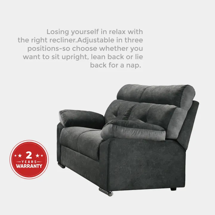 Goodnite 1 Recliner +2+3 Fabric Sofa (JJ8708), 2 Years Warranty