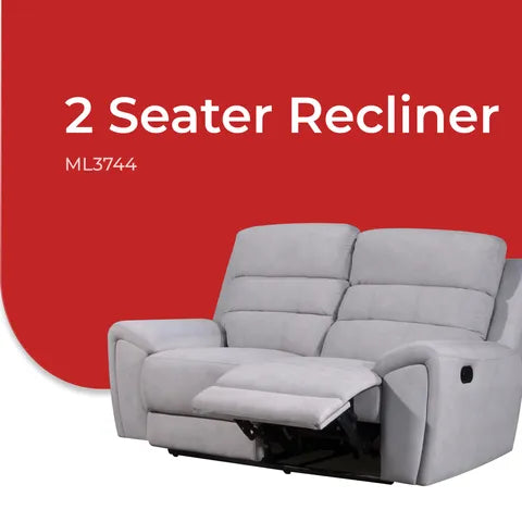 Goodnite Fabric Recliner Sofa (ML3744), 1 Seater Recliner/ 2 Seater Recliner/ 3 Seater Recliner/ 2RR+3RR Seater, 5 Years Warranty